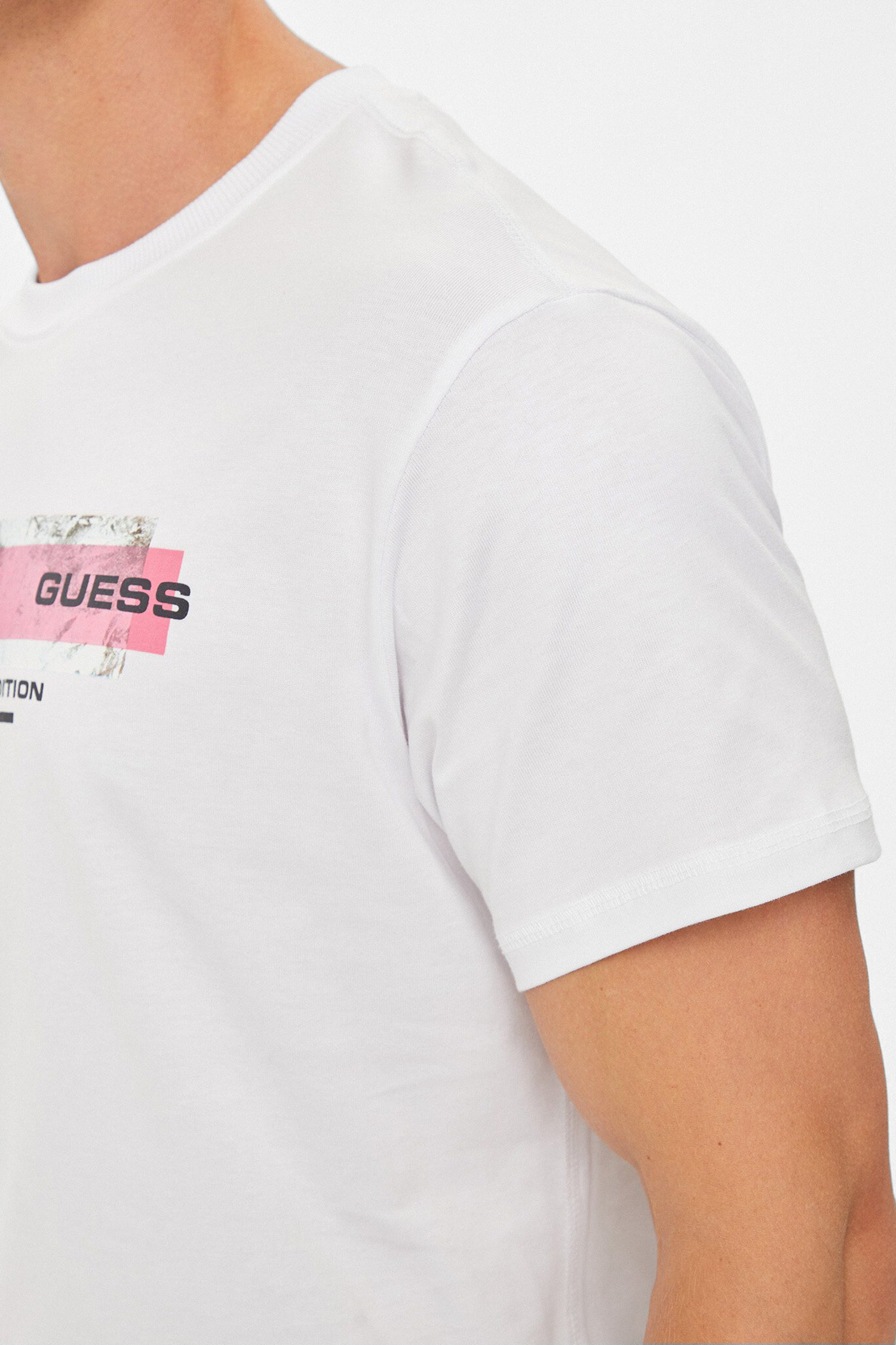 Мужская белая футболка Guess M4YI03.I3Z14;G011
