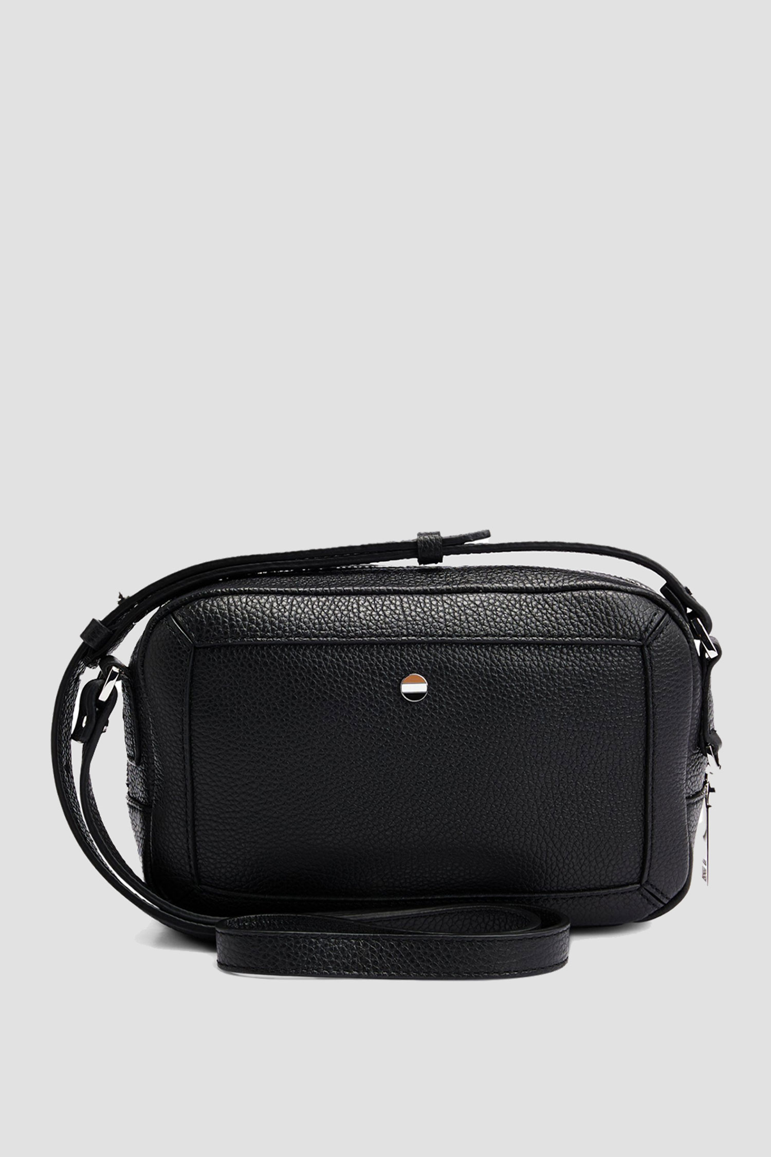 Женская черная кожаная сумка BOSS 50499133;001