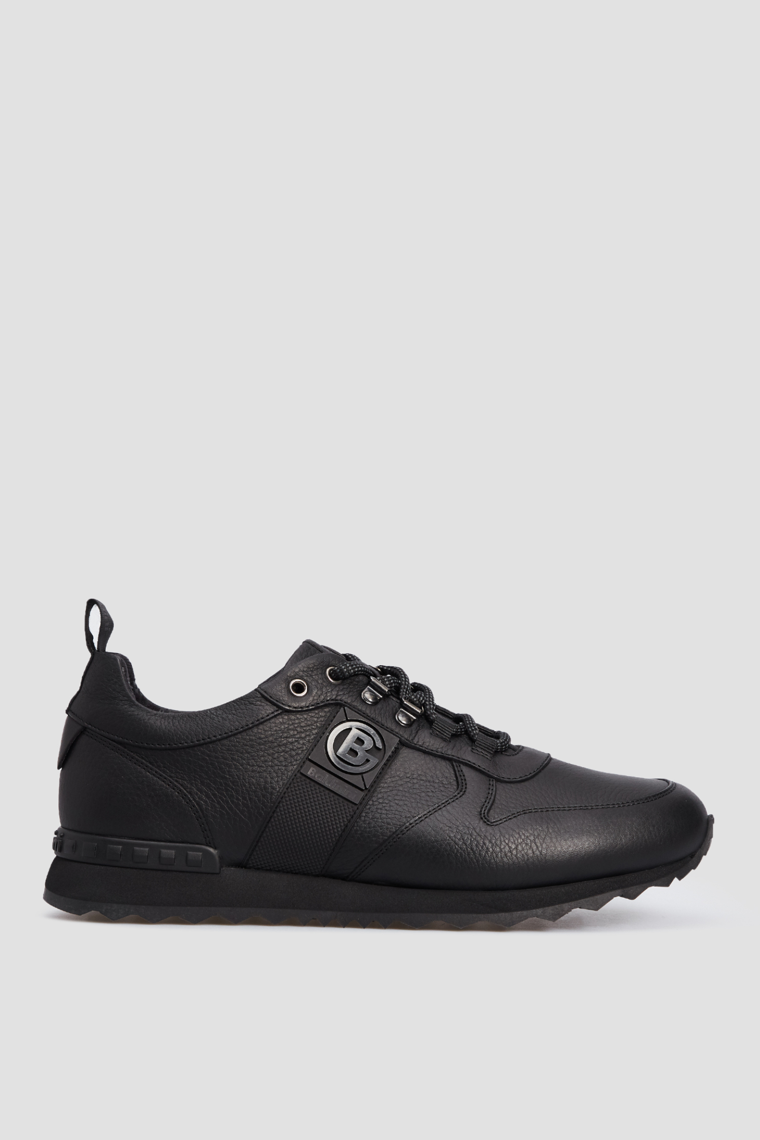 Черные кожаные кроссовки для парней Baldinini 147460;00