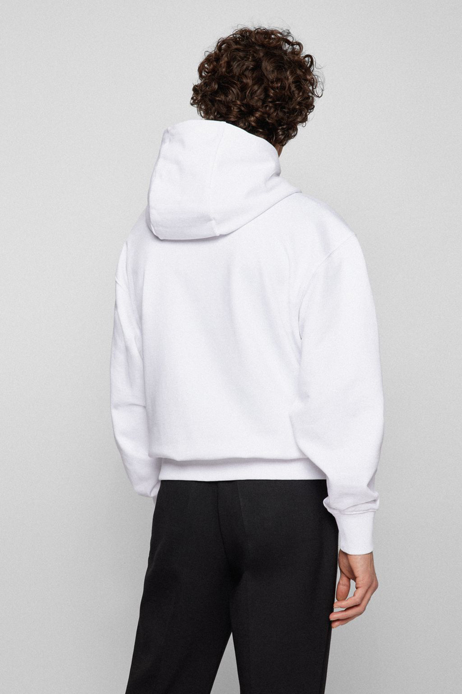 Мужское белое худи BOSS 50477050;100