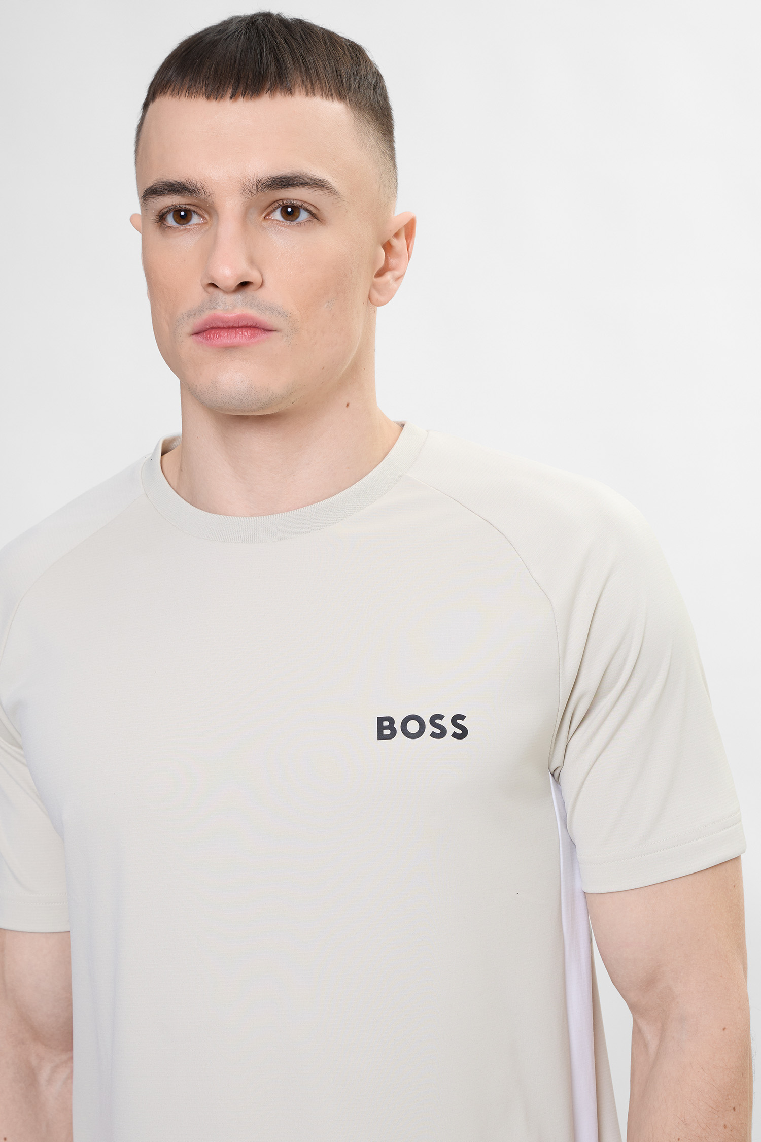 Чоловіча бежева футболка BOSS 50554544;272