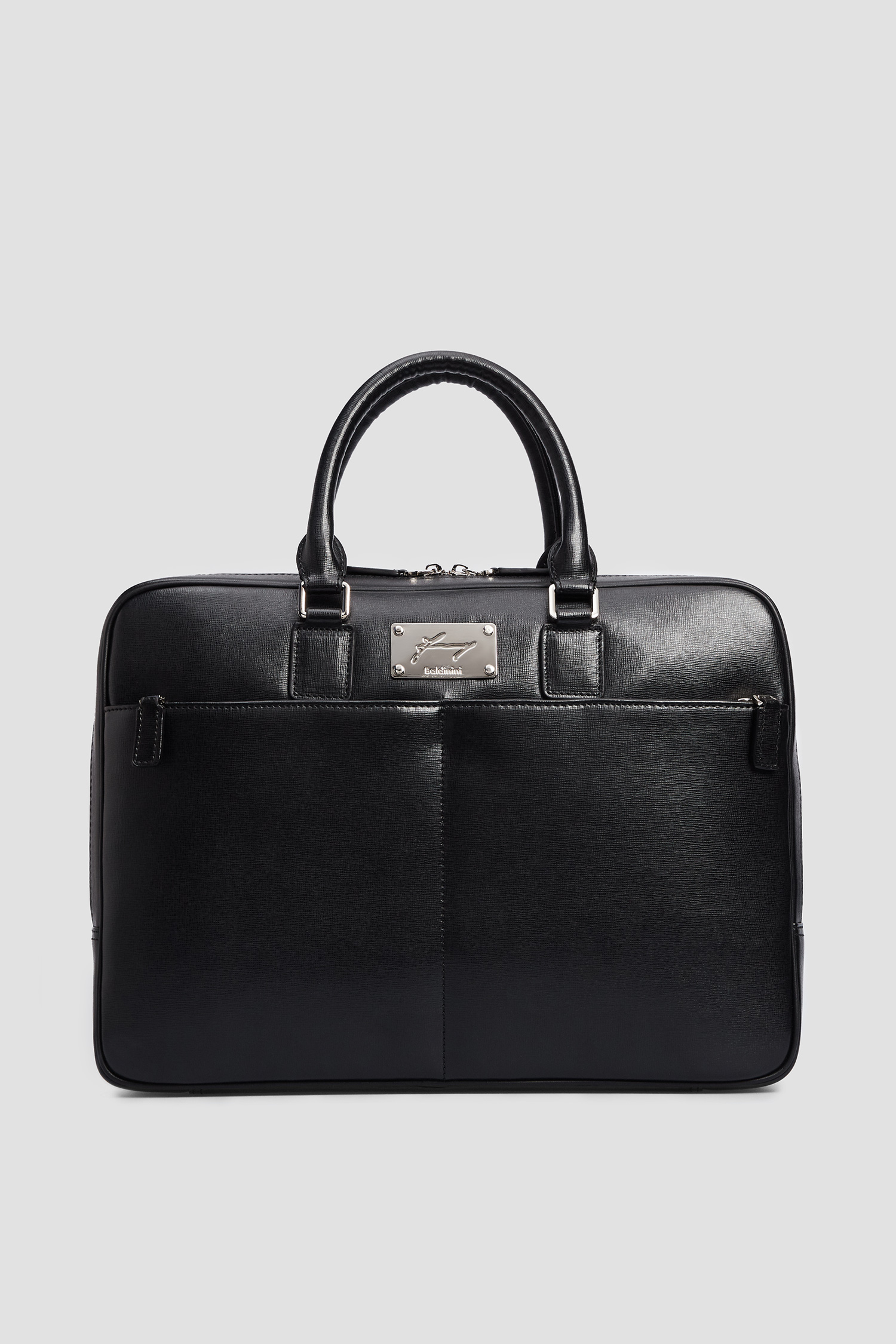 Мужская черная кожаная сумка для ноутбука Baldinini CAS632;00