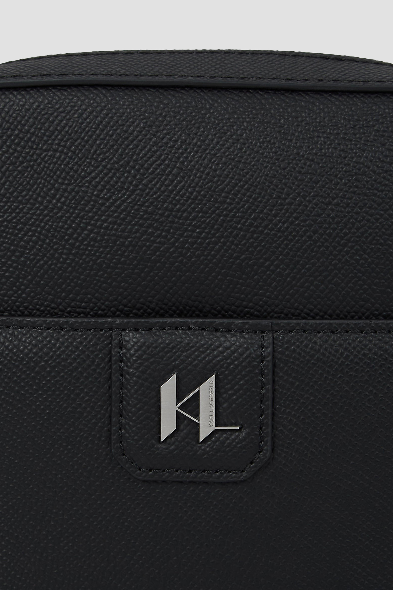 Мужская черная кожаная сумка Karl Lagerfeld B1M30209;999