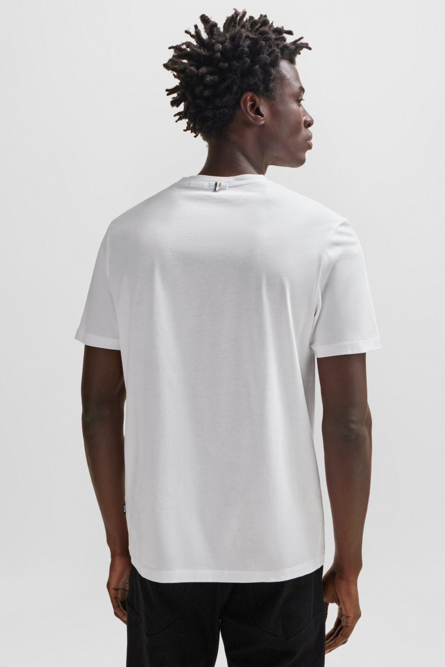 Мужская белая футболка BOSS 50468395;100