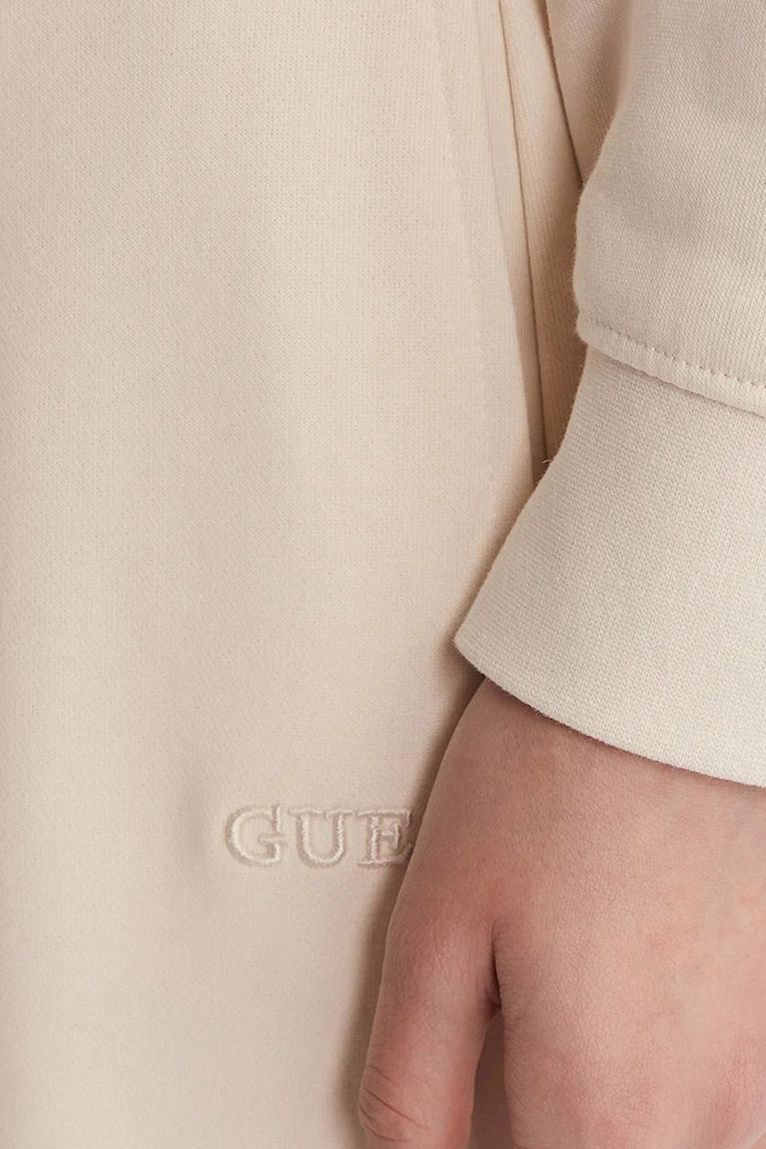 Женское белое худи Guess V6RQ03.KD761;G012