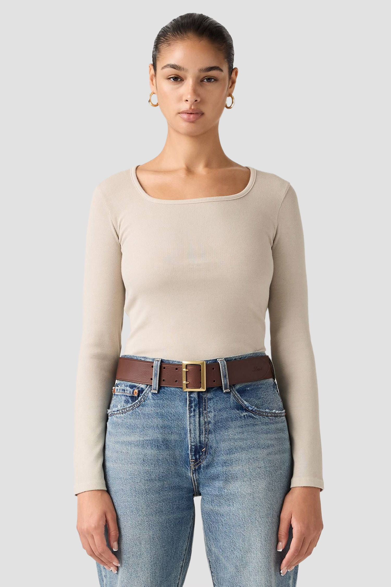 Жіночий бежевий лонгслів Levi’s® 005IO;0009