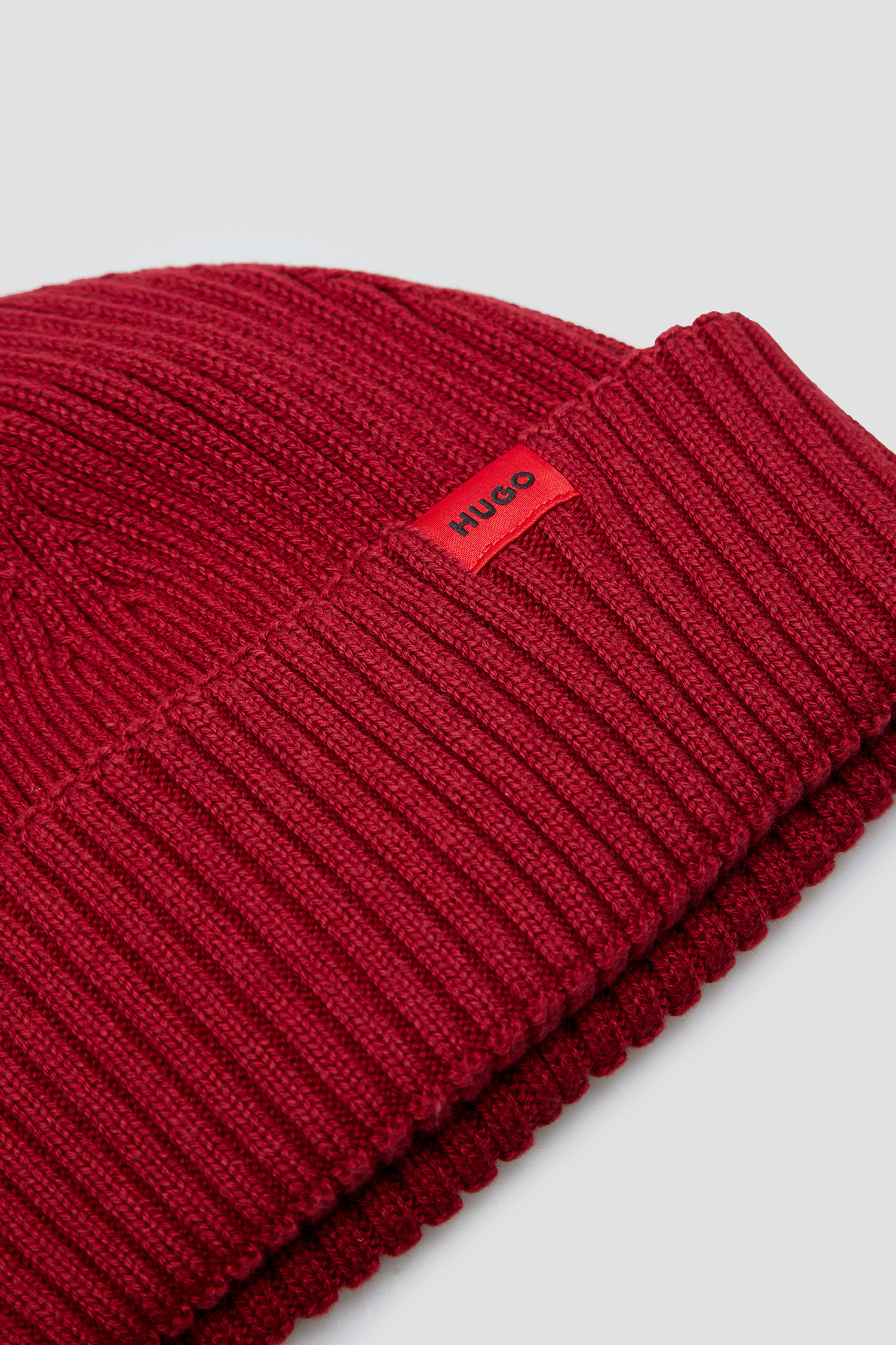 Мужская бордовая шапка HUGO 50496006;604