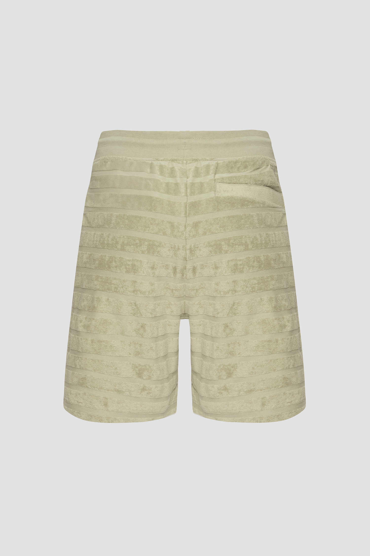 Чоловічі оливкові шорти у смужку HUGO 50535289;391