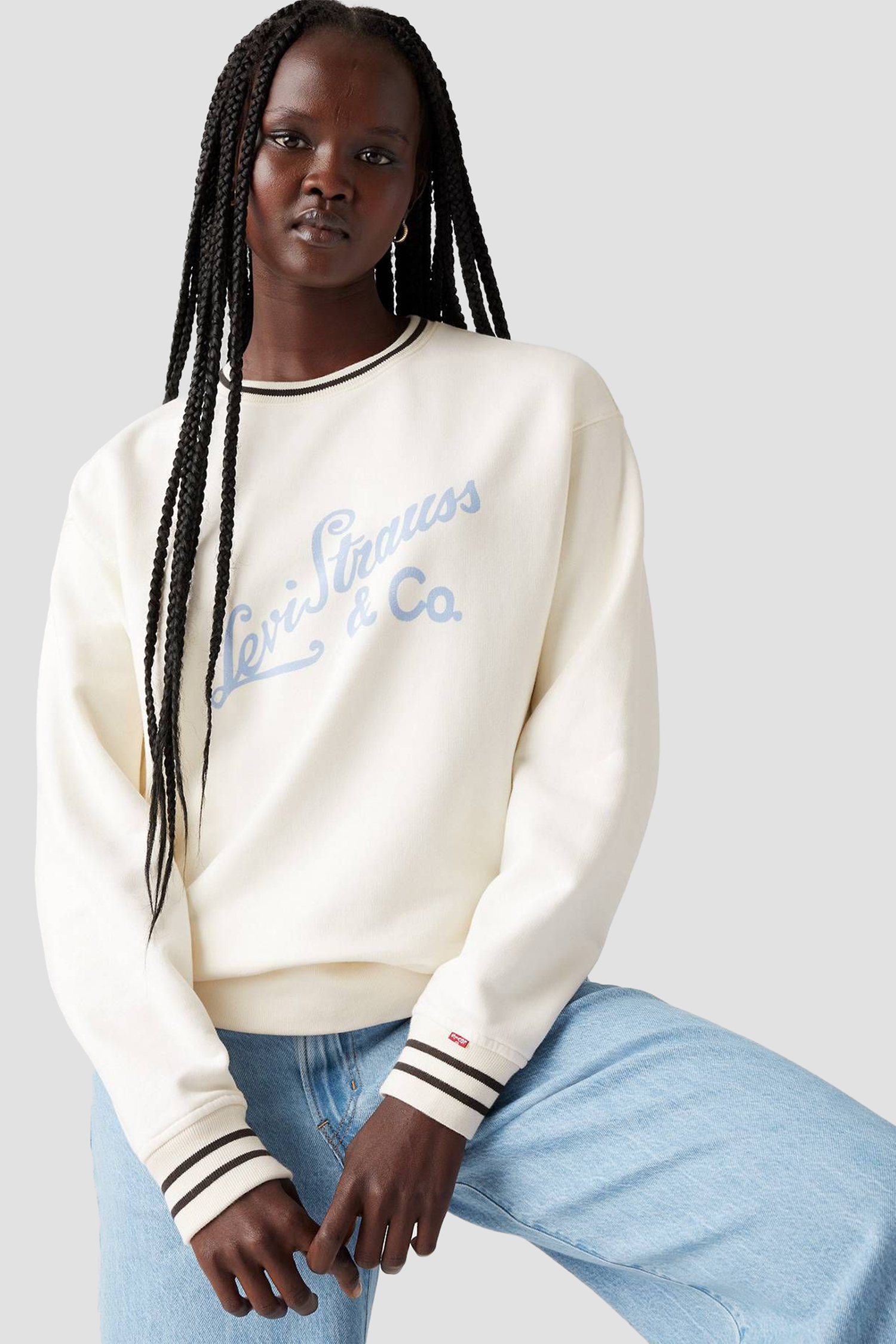 Женский белый свитшот Levi’s® 0002L;0001