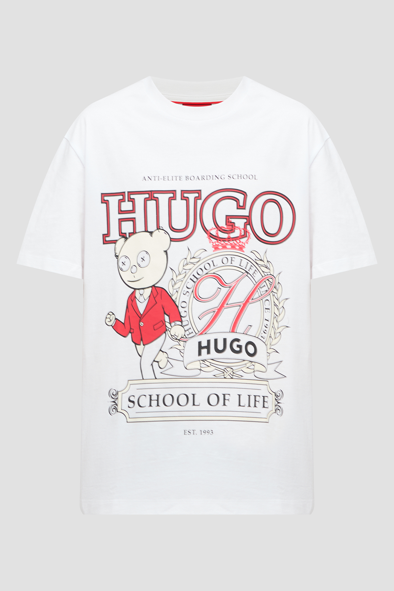 Мужская белая футболка HUGO 50538254;100