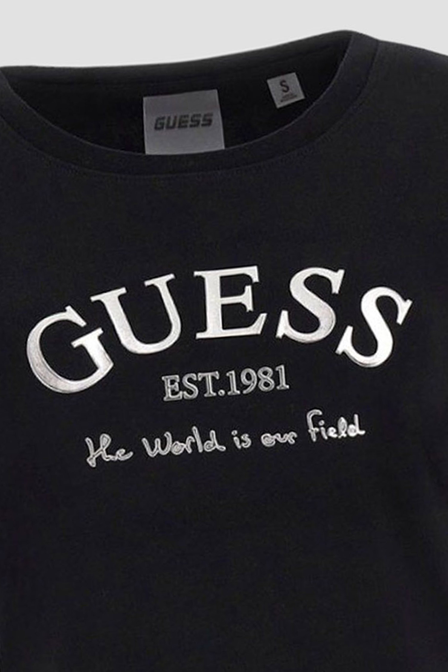 Женская черная футболка Guess V5RI16.J1314;JBLK