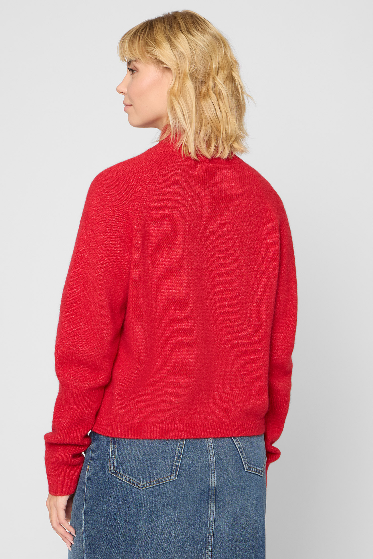 Женский красный шерстяной гольф HUGO 50548251;619