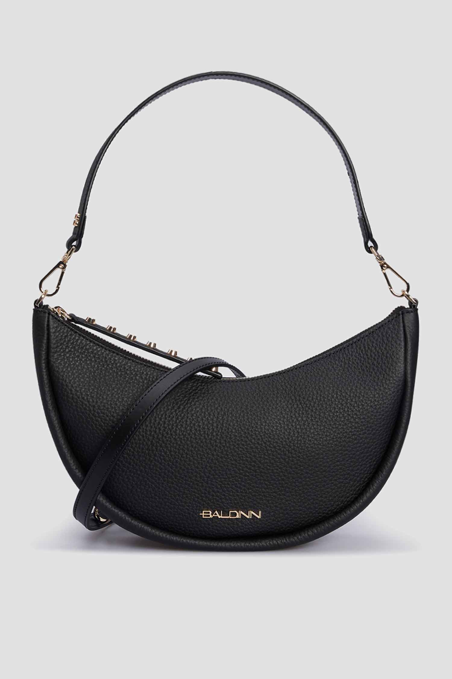 Жіноча чорна шкіряна сумка Baldinini G2DPWGBL0012;999