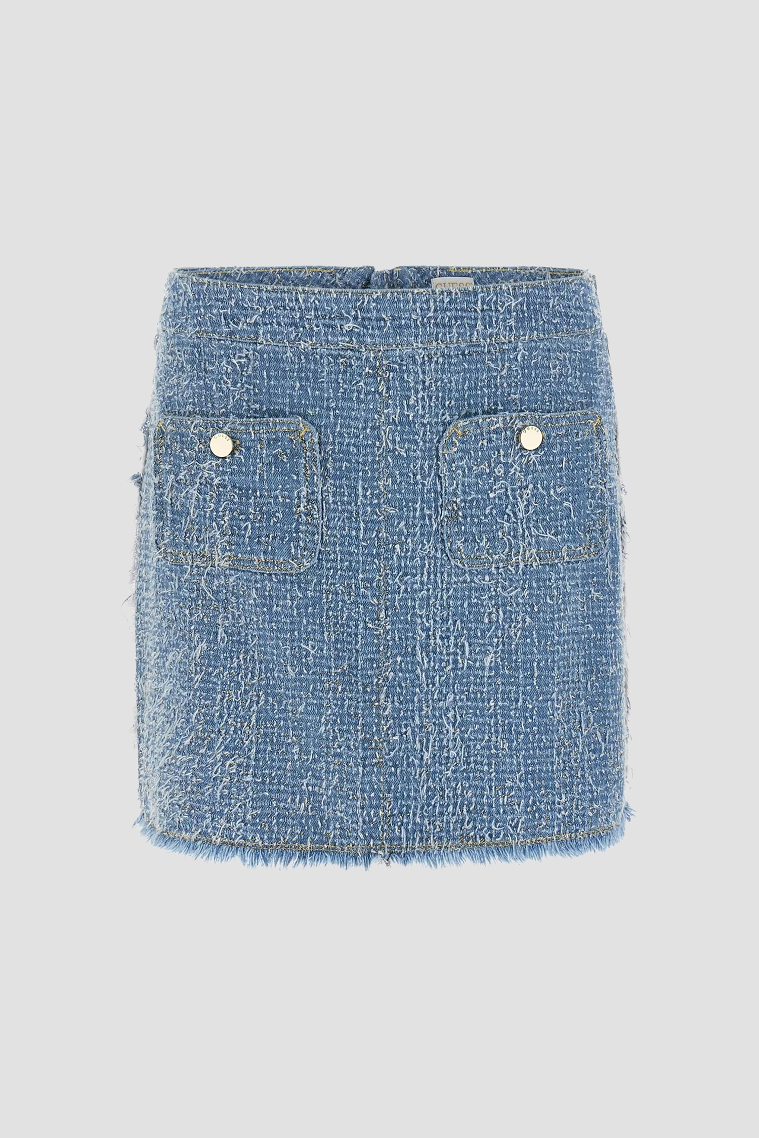 Жіноча блакитна твідова спідниця Guess W6RD0C.D6871;TKTW