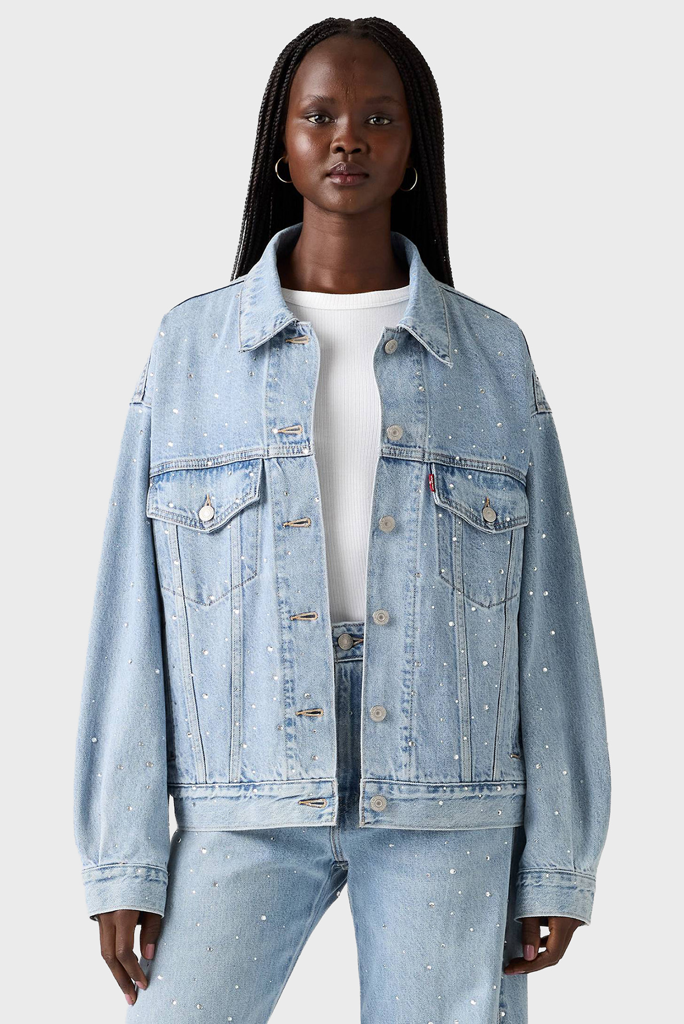 Женская голубая джинсовая куртка Levi’s® A1743;0145
