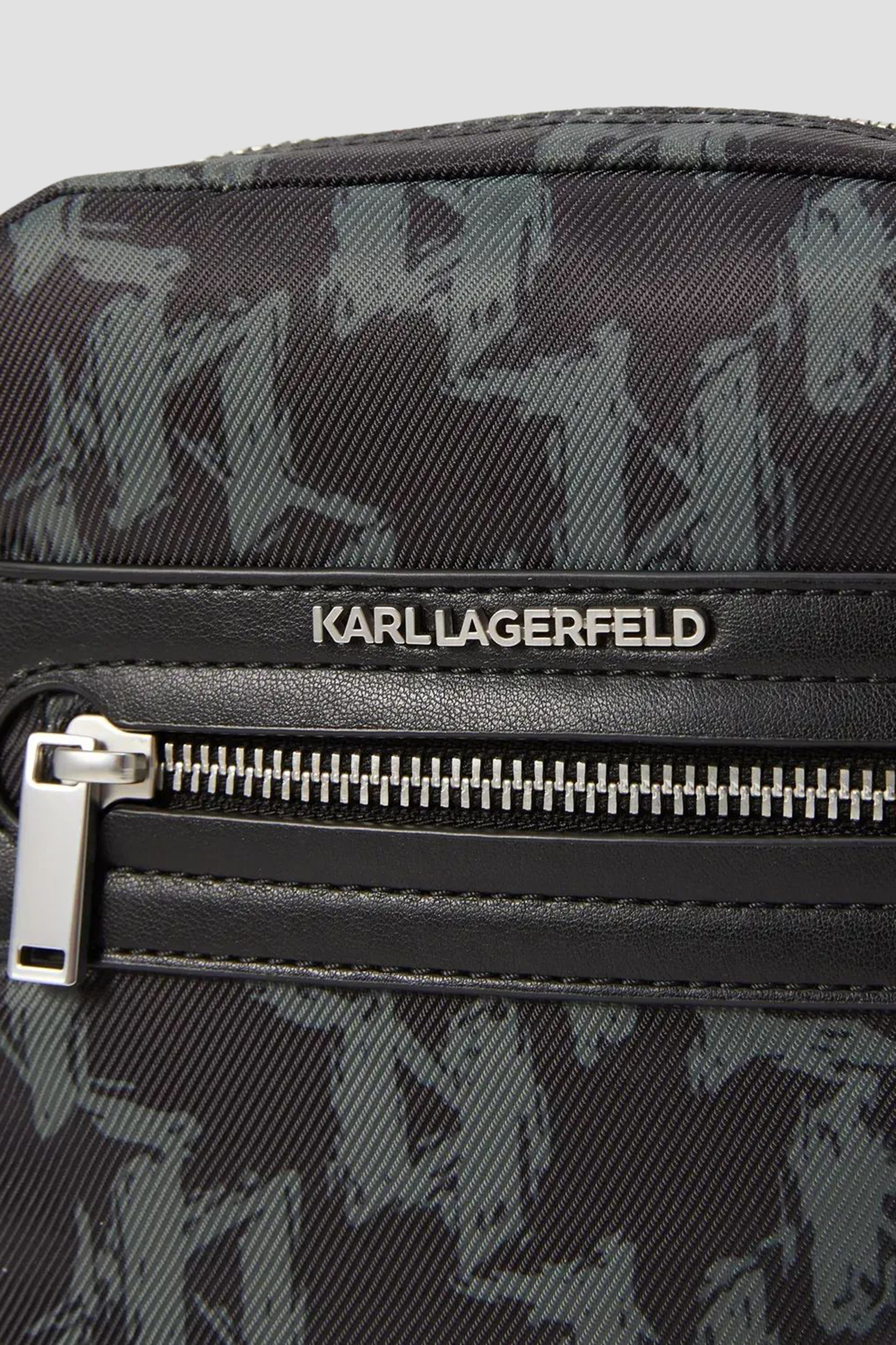 Чоловіча чорна сумка з візерунком Karl Lagerfeld A4M30202;2FB
