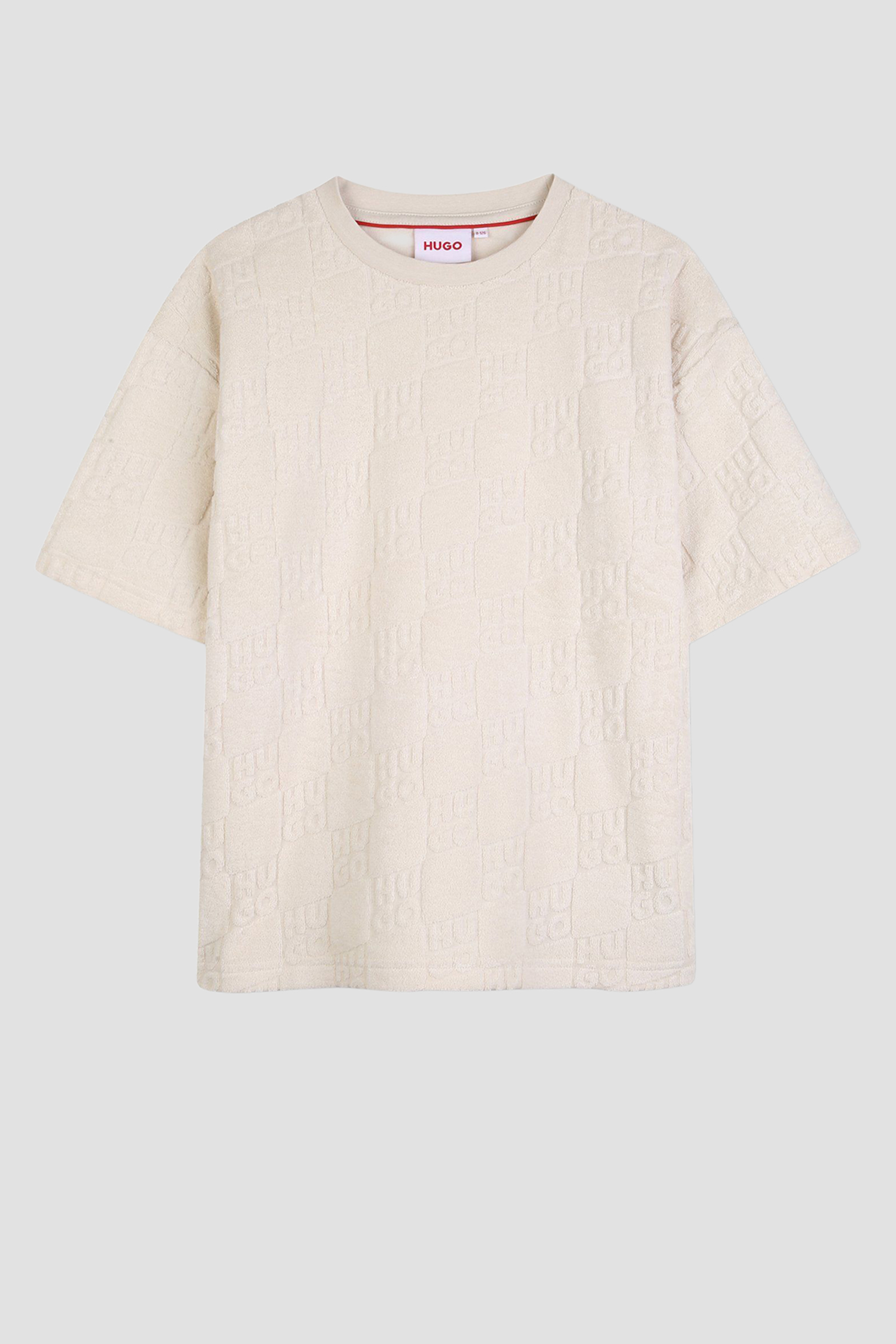 Дитяча біла футболка HUGO kids G01018;C153