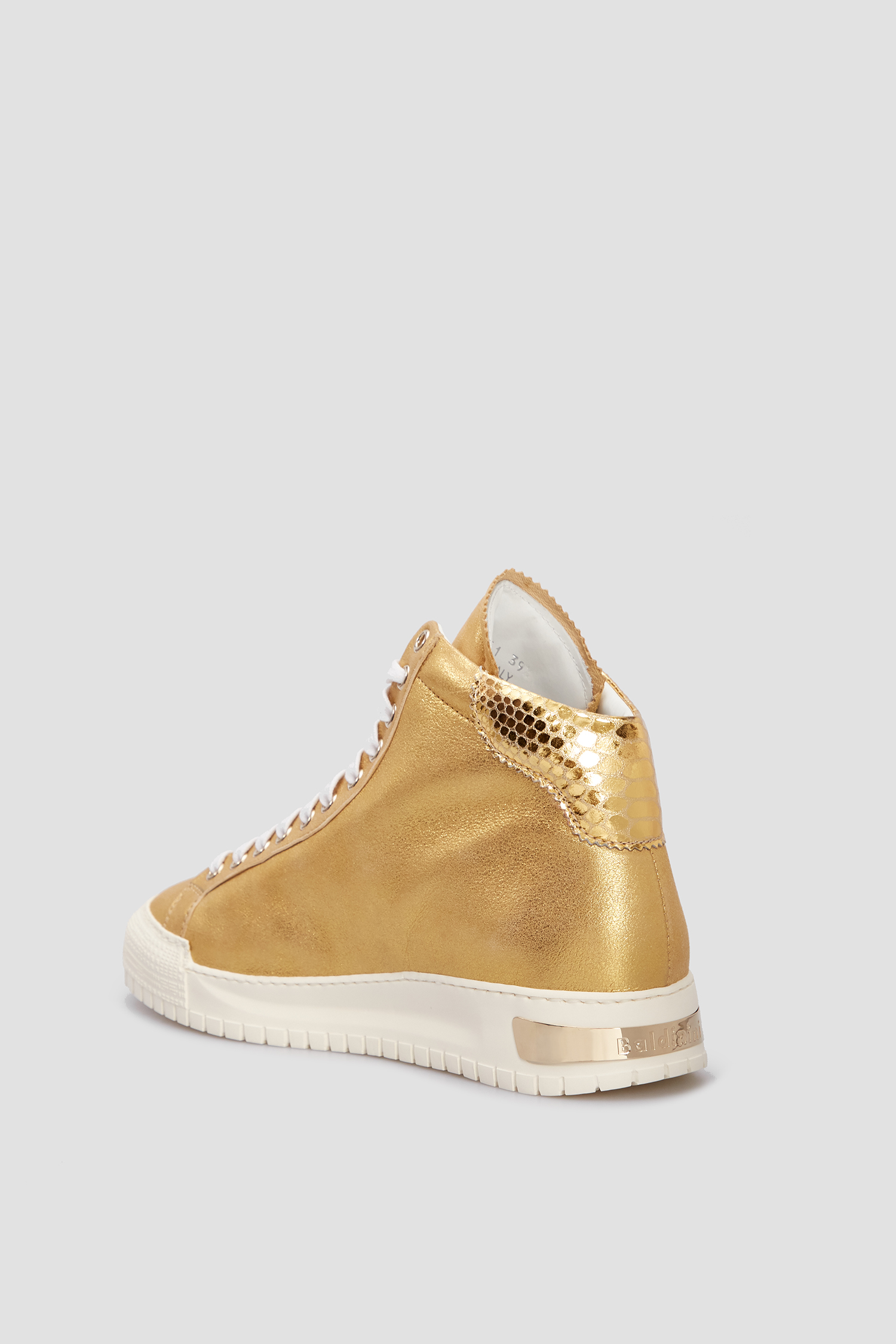 Женские золотистые кожаные хайтопы BALDININI D2D251POPY;8540