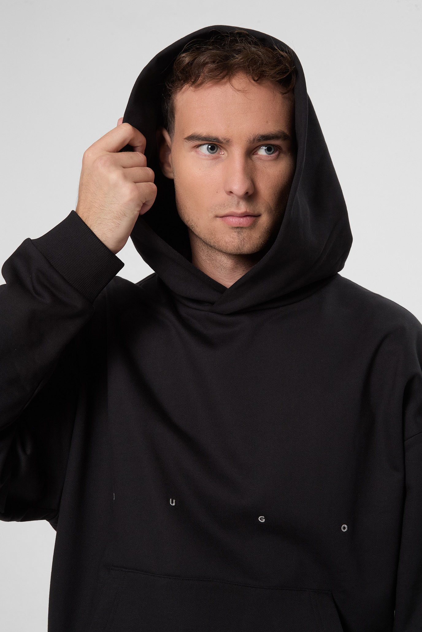 Мужское черное худи HUGO x Apoh HUGO 50545997;001