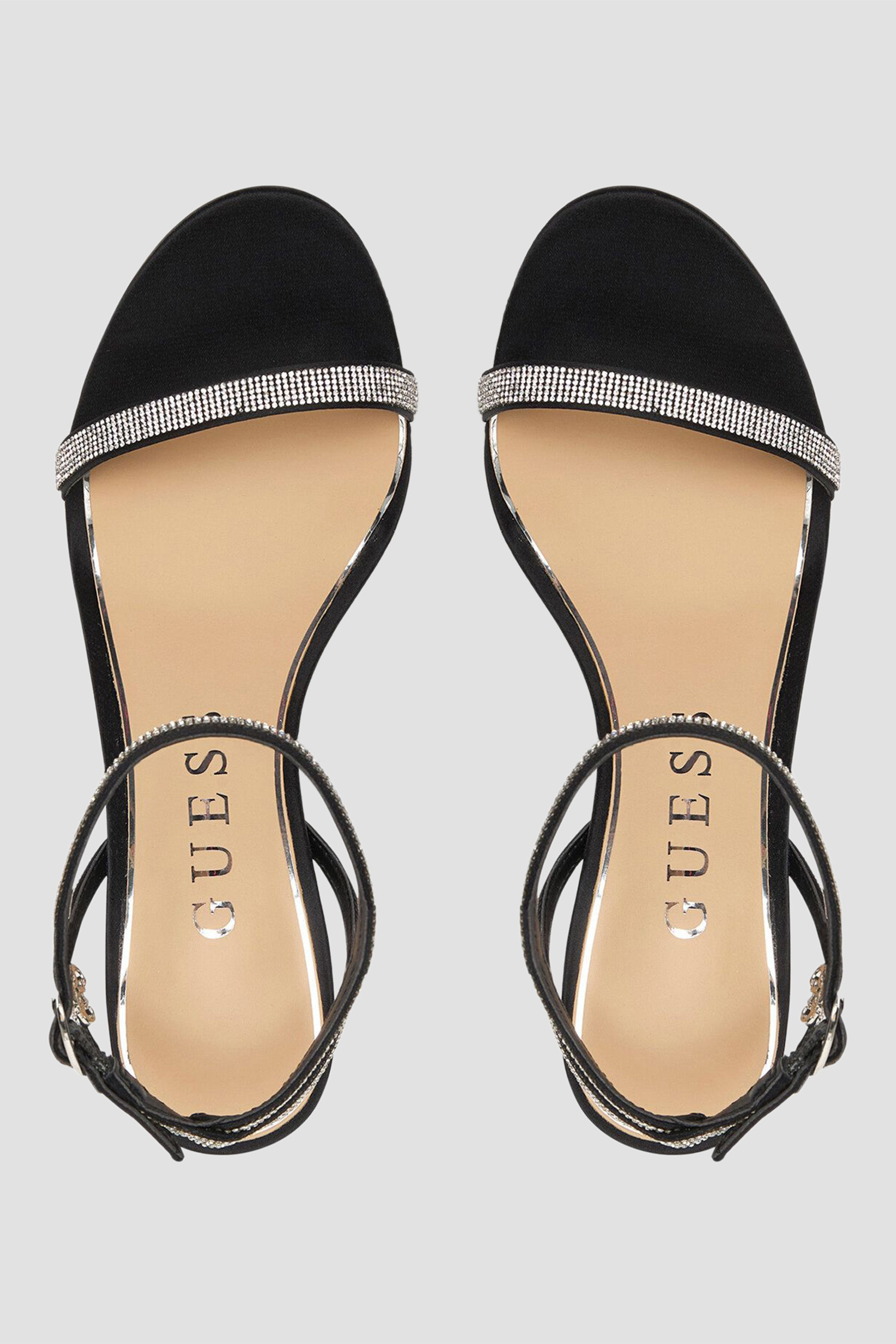 Женские черные босоножки Guess FLJCHR.SAT03;BLACK