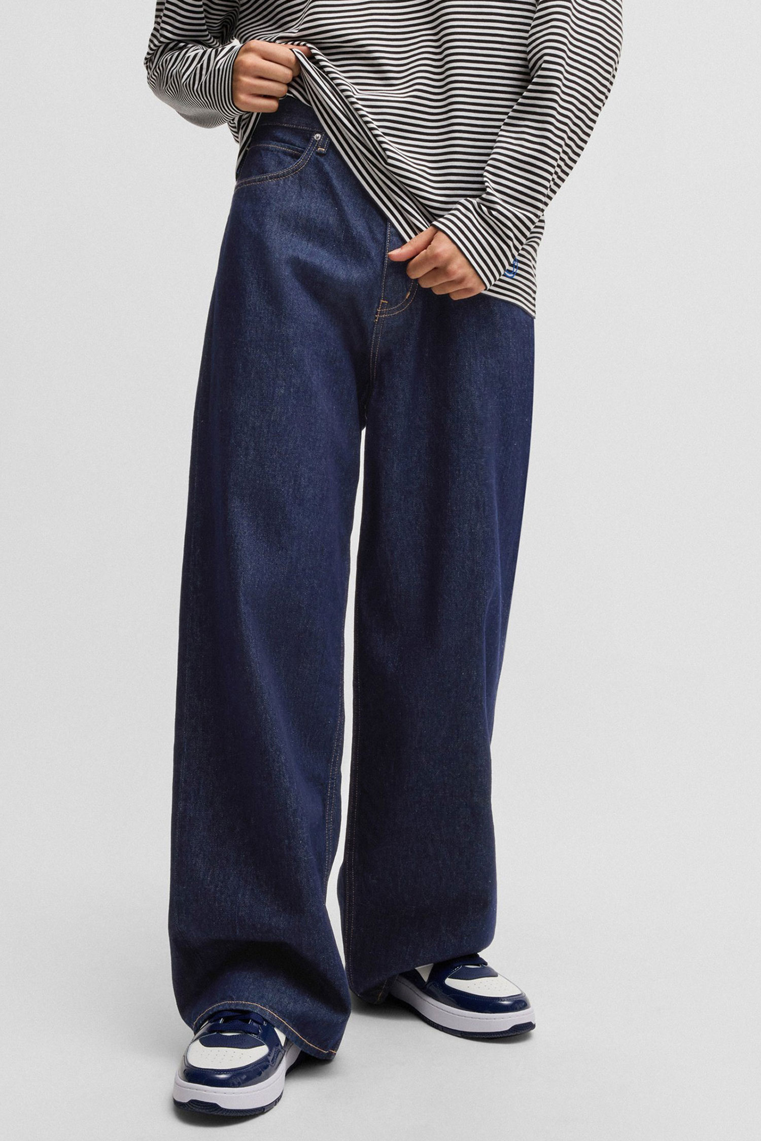 Мужские темно-синие джинсы HUGO BLUE 50529173;401