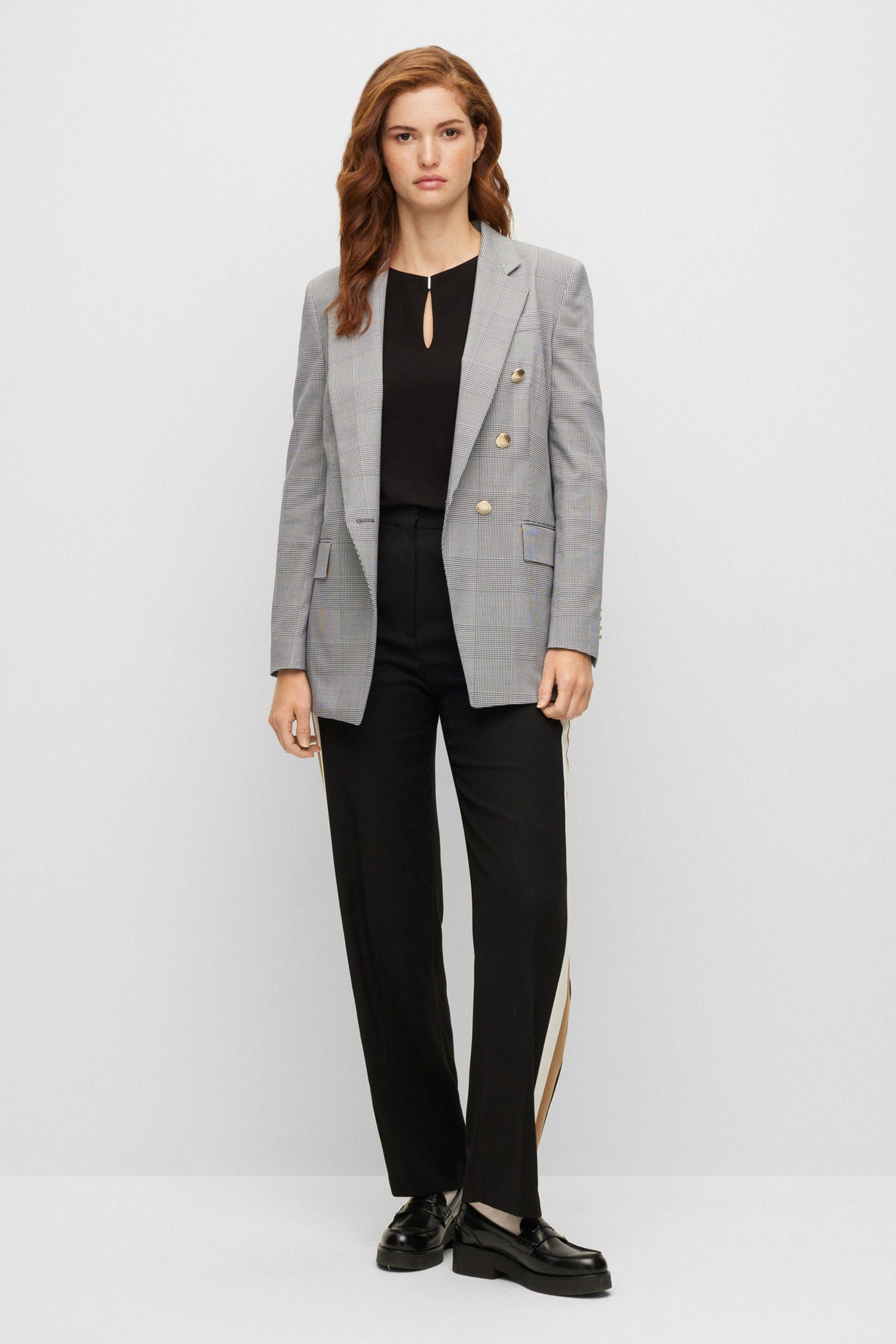 Женская черная блуза BOSS 50418247;001