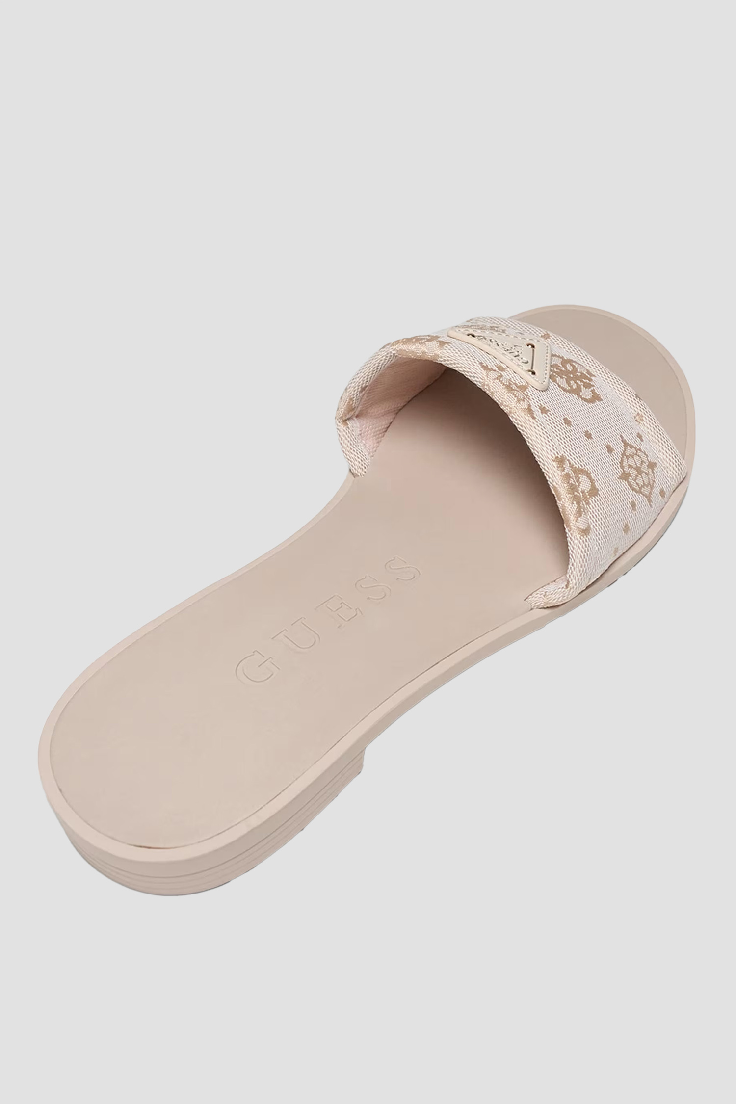 Женские бежевые мюли с узором Guess FLJELS.FAL03;CREAM