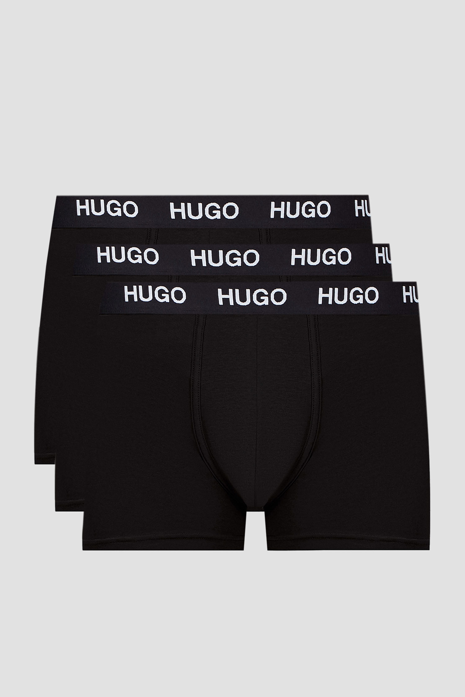 Мужские черные боксеры (3 шт) HUGO 50435463;001