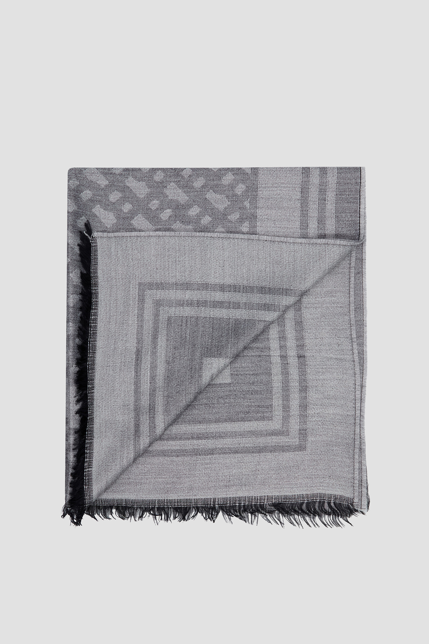 Женское серое пончо с узором BOSS 50521516;001