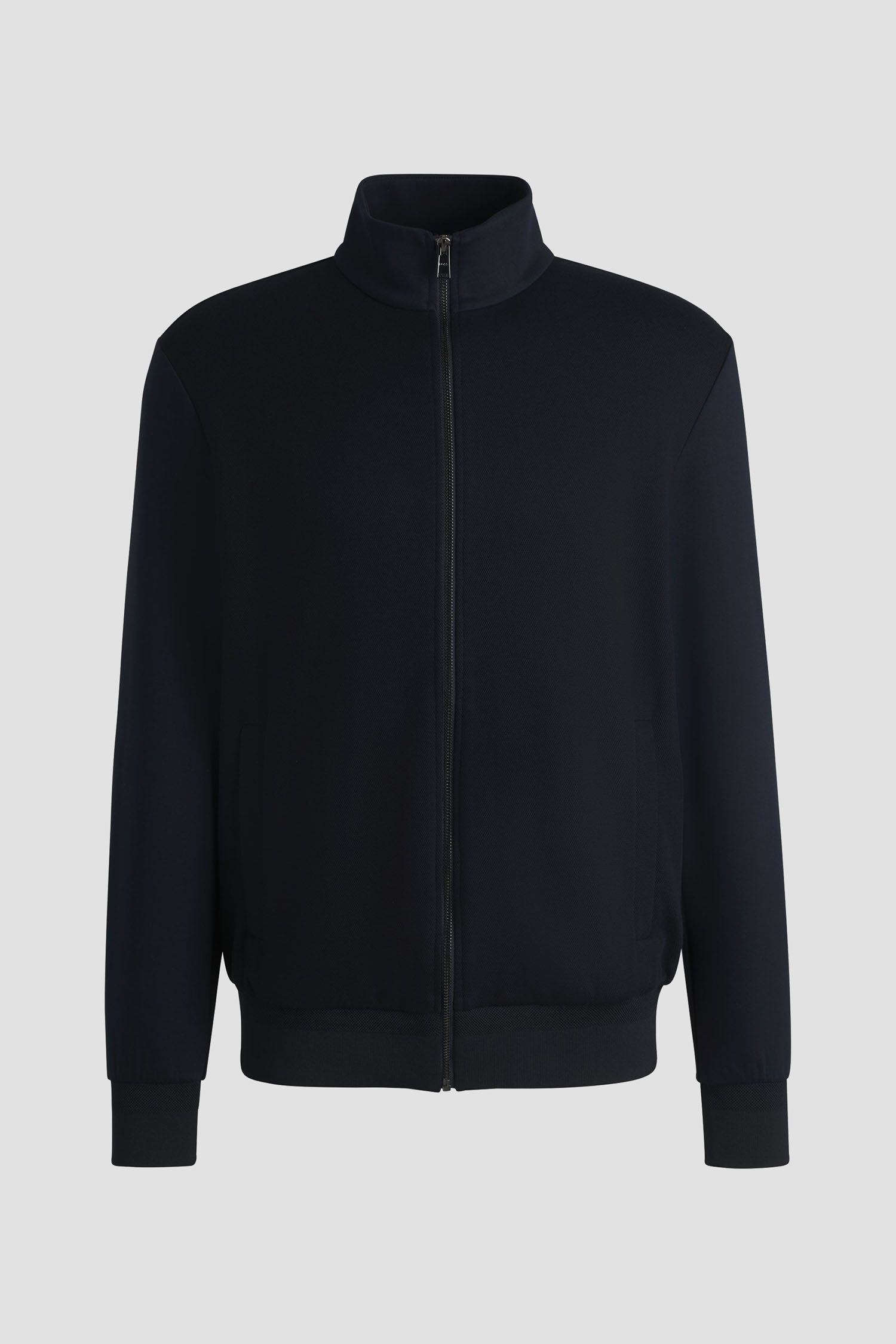 Мужская темно-синяя кофта на молнии BOSS 50532755;404