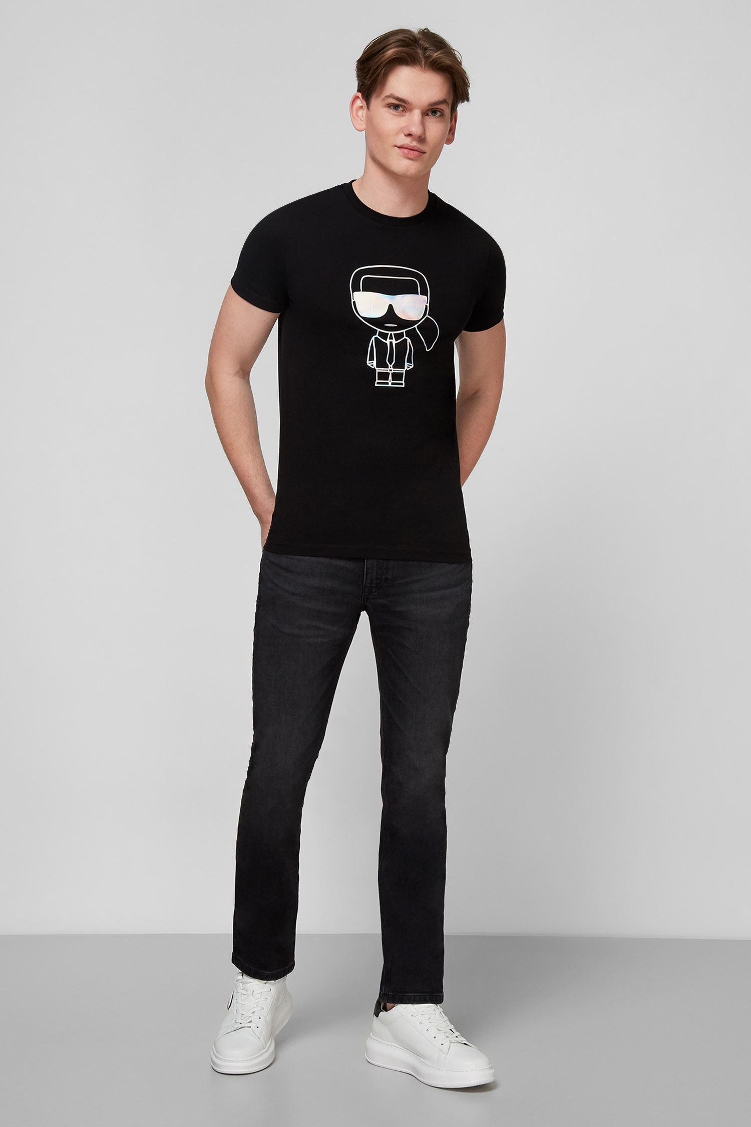 Черная футболка для парней Karl Lagerfeld 511224.755046;990