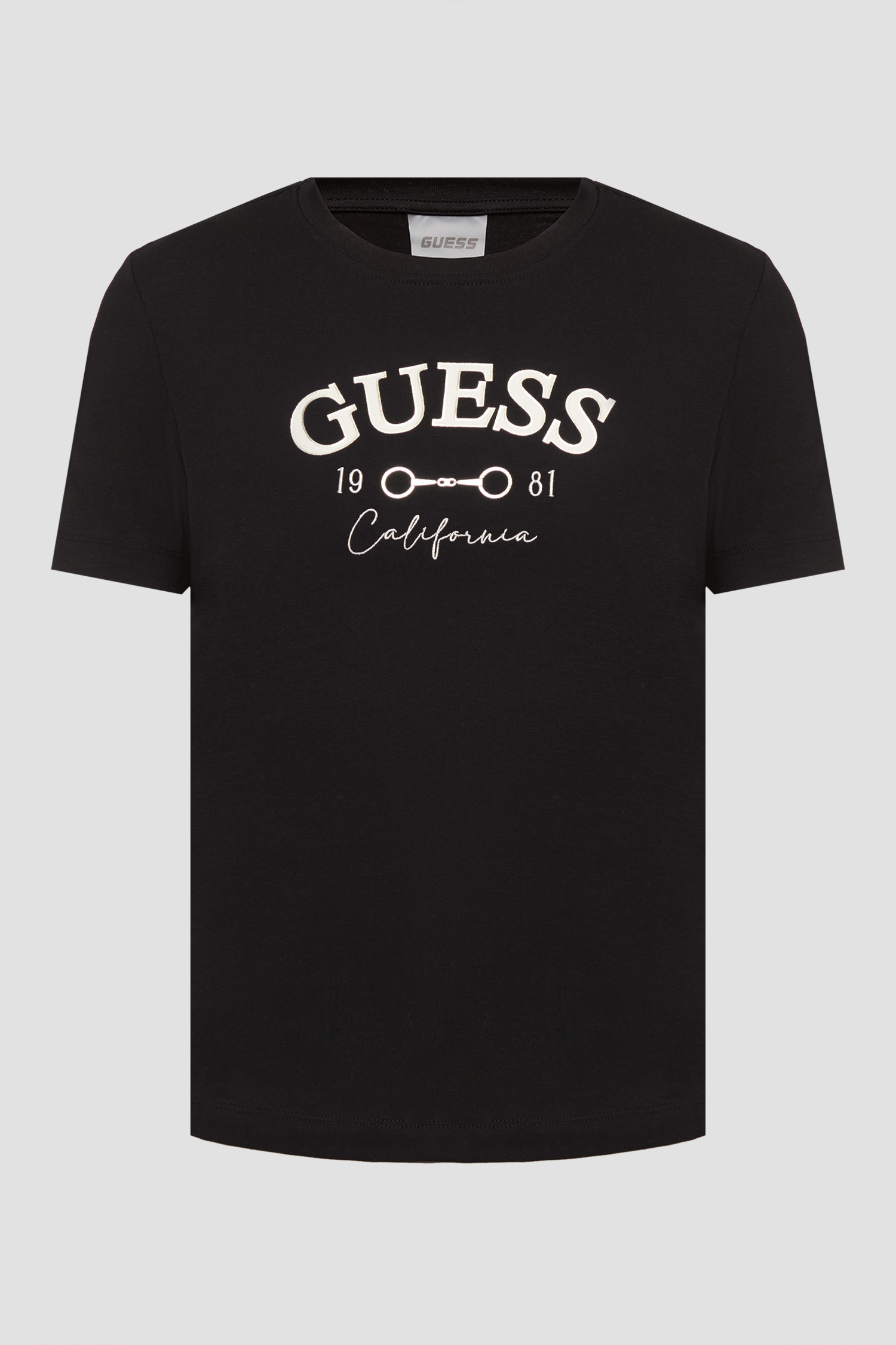 Жіноча чорна футболка Guess V6RI02.J1314;JBLK