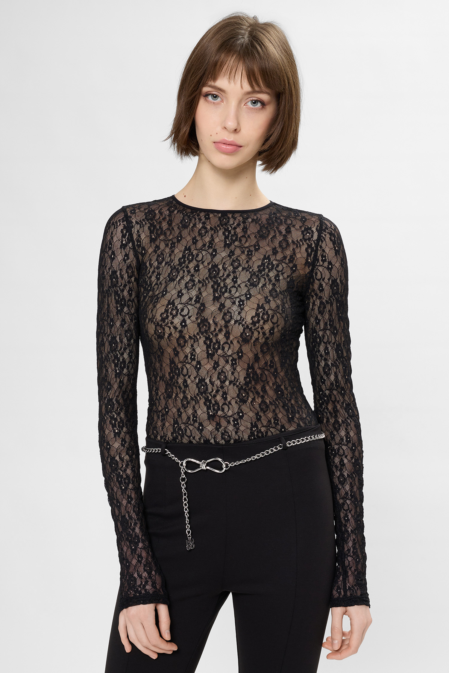 Жіноче чорне боді HUGO 50554252;001