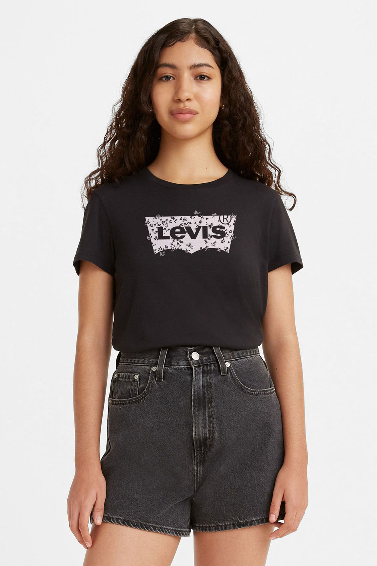 Женская черная футболка Levi’s® 17369;2544