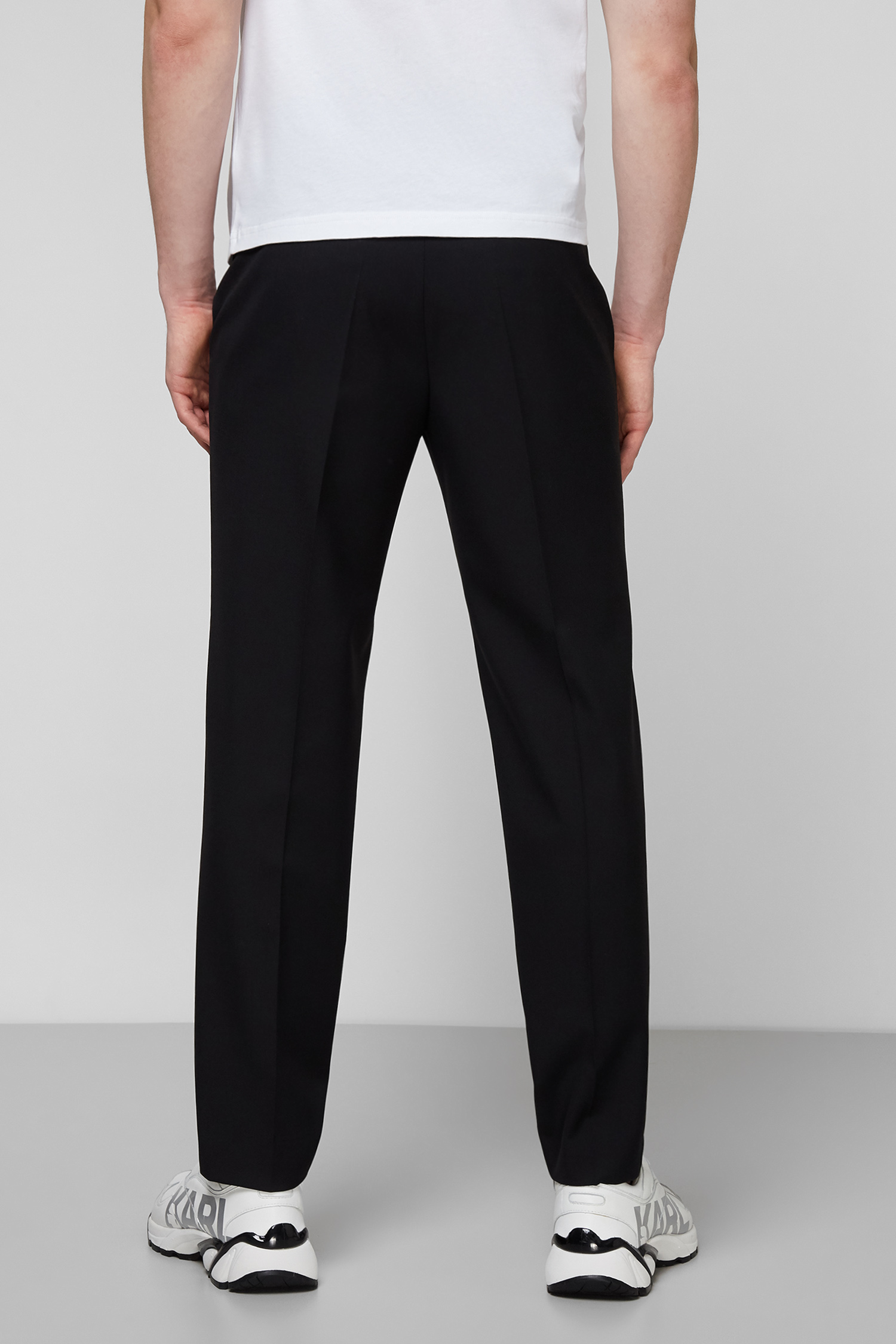 Чорні вовняні брюки для хлопців Karl Lagerfeld 511083.255043;990