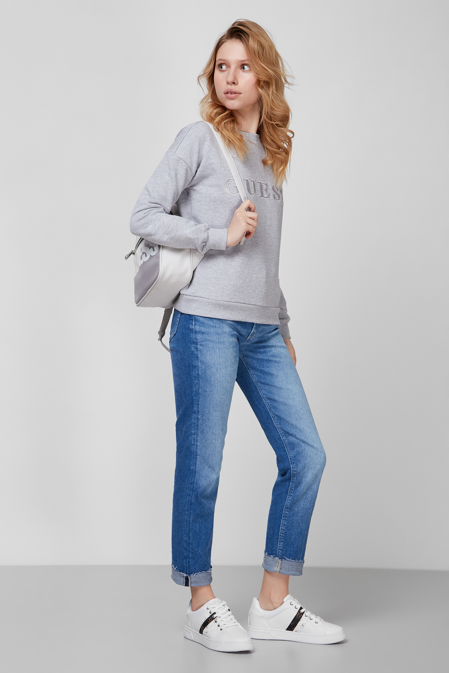 Жіночі сині джинси Girly Skinny Guess W1RA49.D4AO1;BTOR