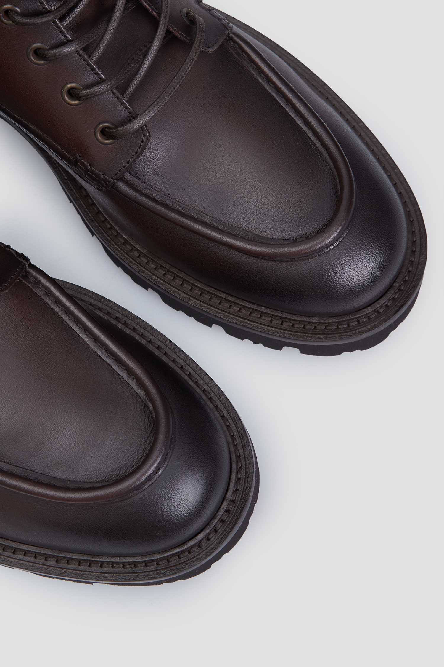 Чоловічі коричневі шкіряні черевики BOSS 50529268;201