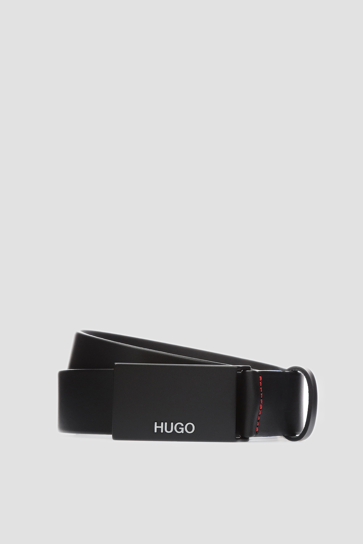 Мужской черный кожаный ремень HUGO 50397409;001