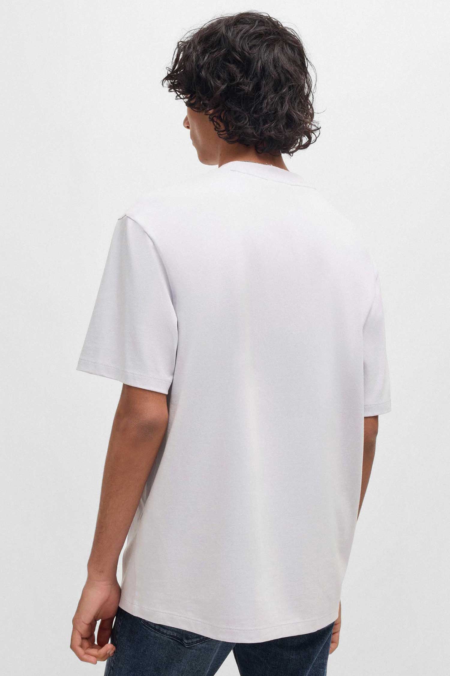 Мужская светло-серая футболка HUGO 50488330;537