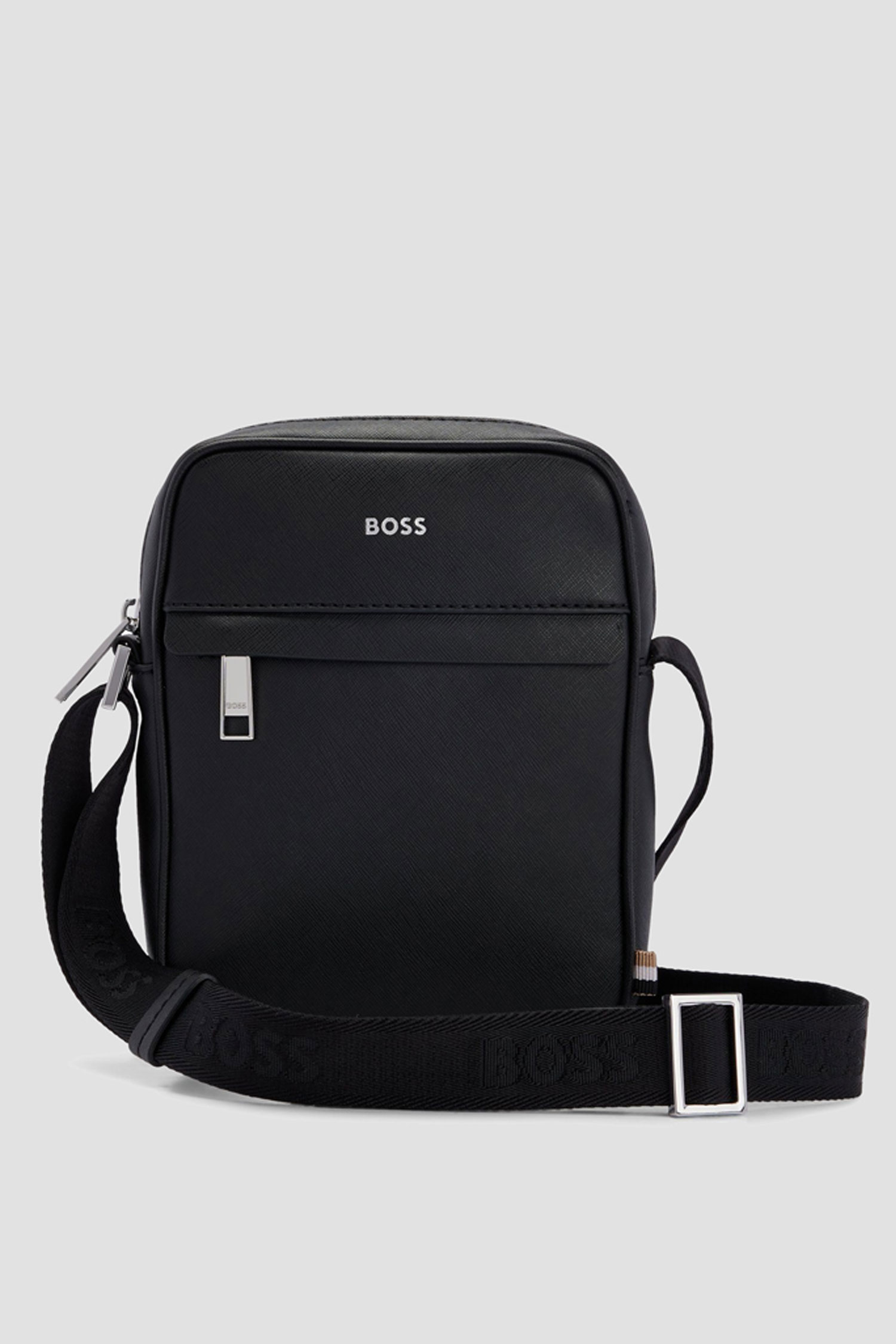 Чоловіча чорна шкіряна сумка BOSS 50483566;001