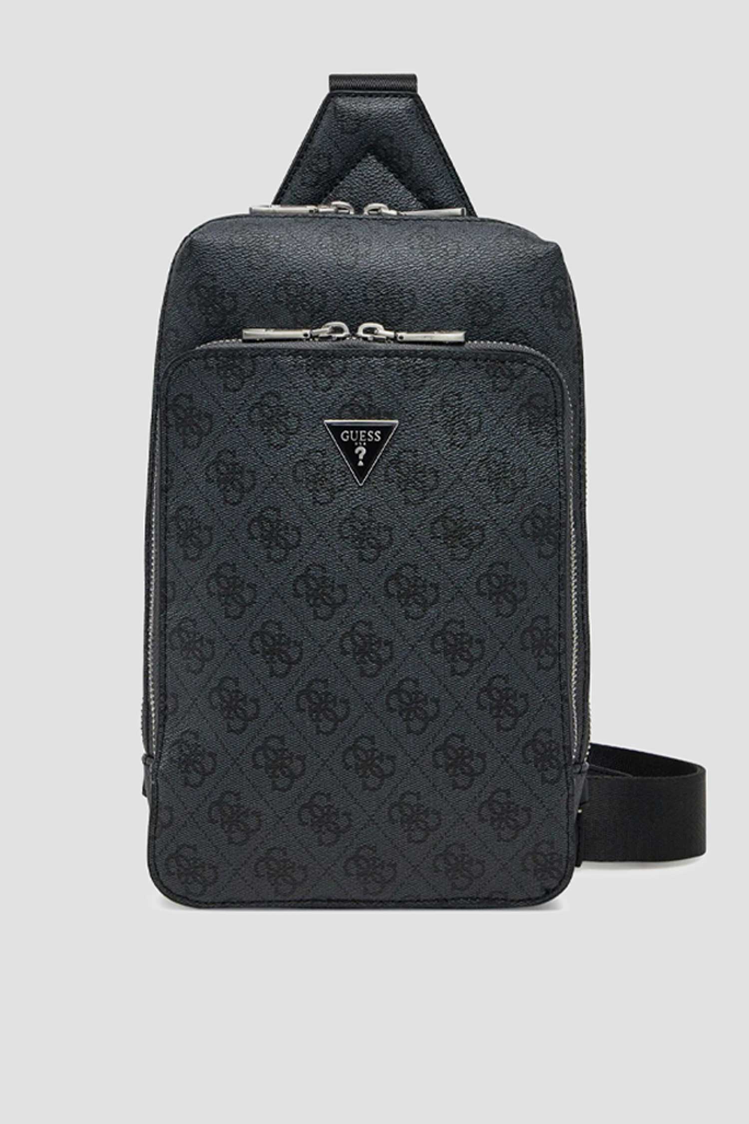 Мужская черная сумка с узором Guess HMMILO.P5226;BLA