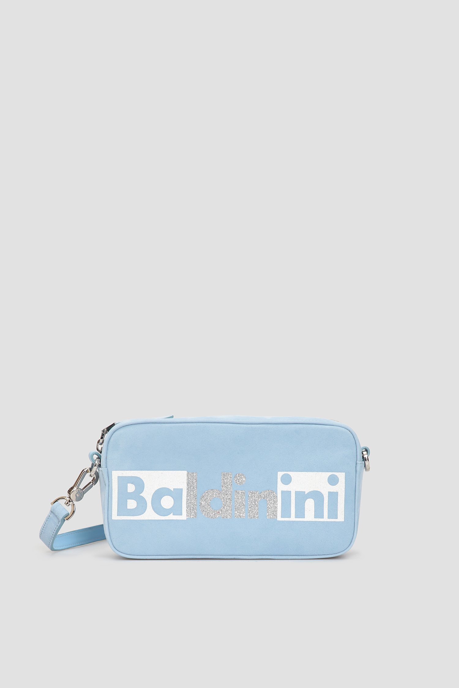 Женская голубая замшевая сумка через плечо Baldinini 070213;13