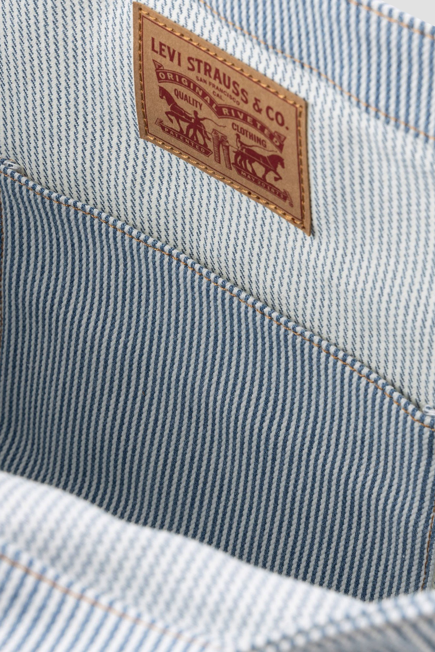 Женская голубая джинсовая сумка в полоску Levi’s® D7959;0004