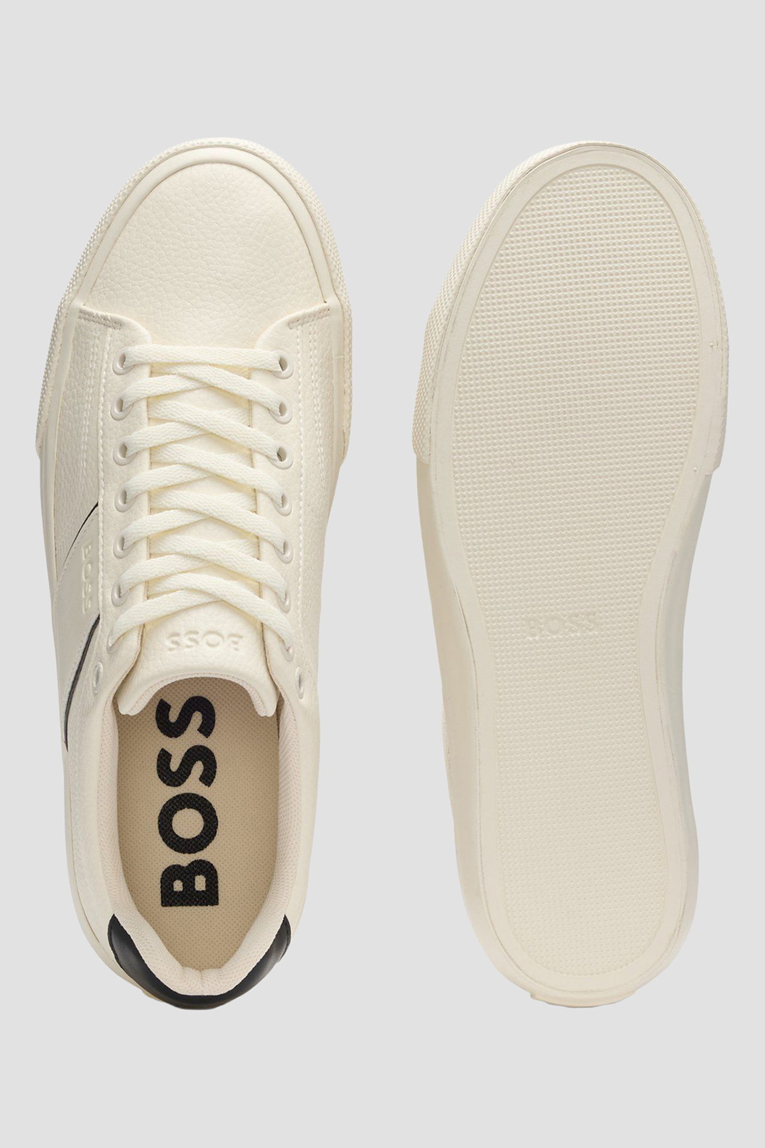 Мужские белые сникерсы BOSS 50522833;101
