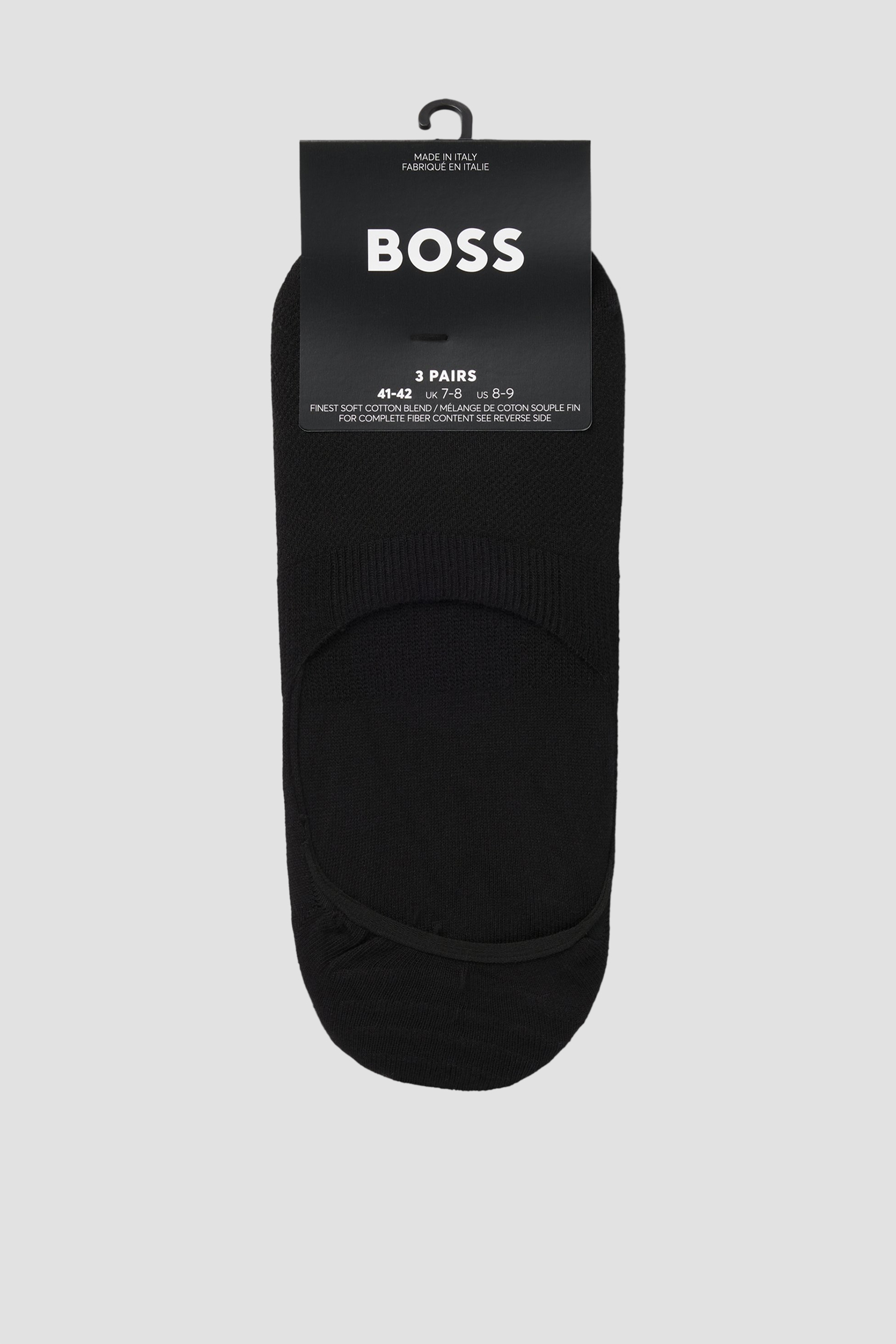 Чоловічі чорні сліди (3 пари) BOSS 50541442;001