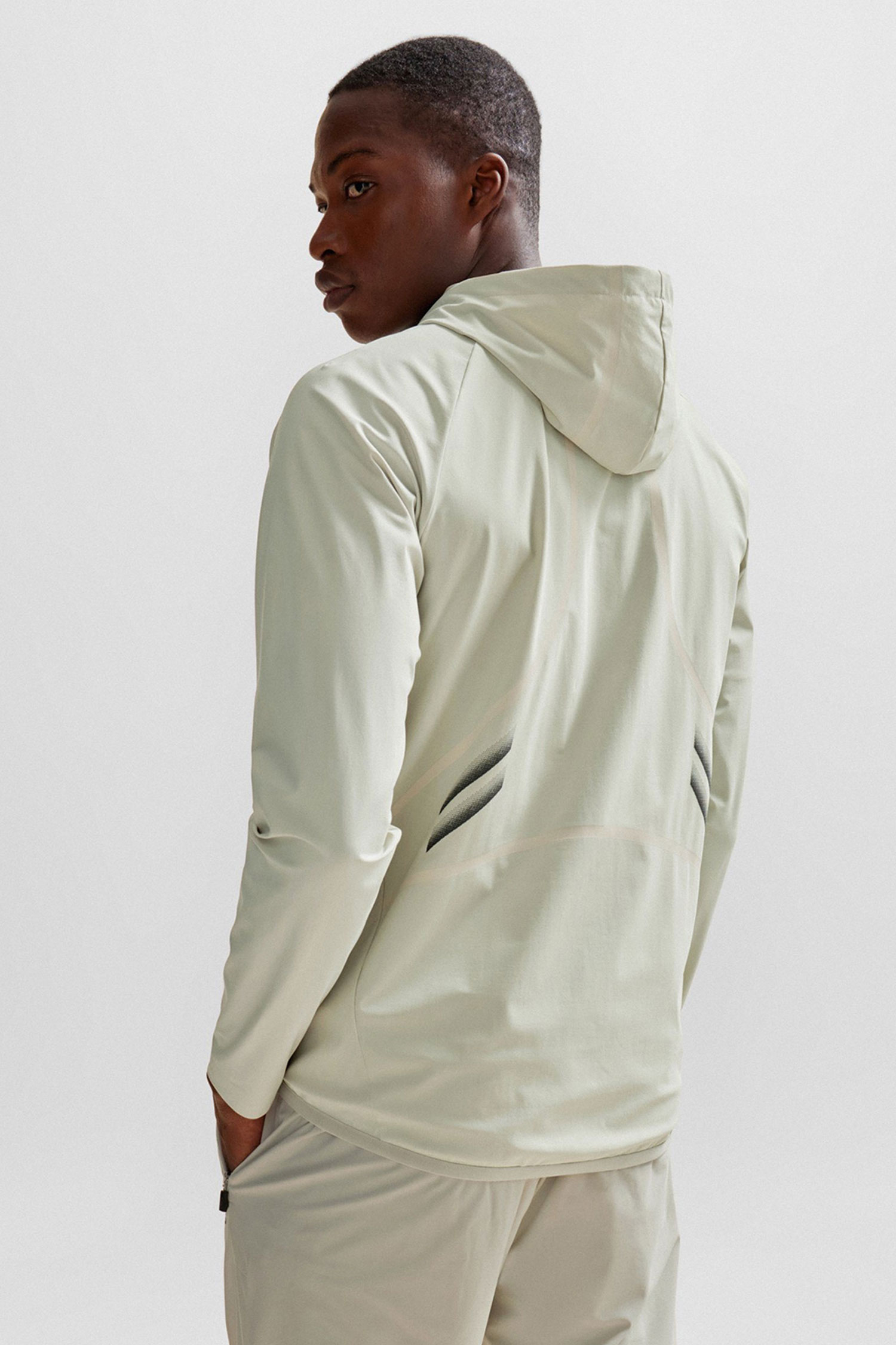 Мужская бежевая кофта на молнии BOSS 50505157;271