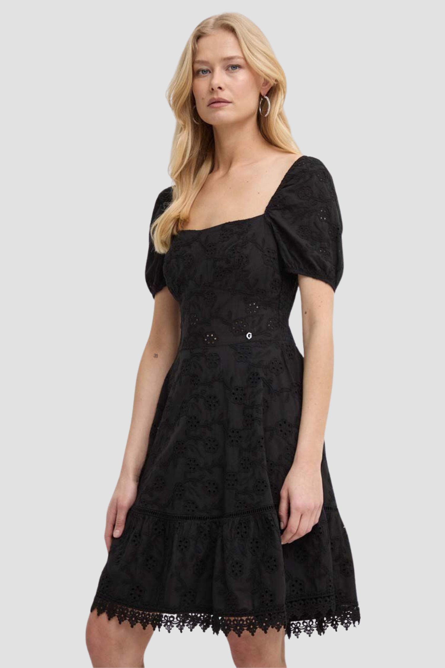 Женское черное платье Guess W4GK50.WG590;JBLK