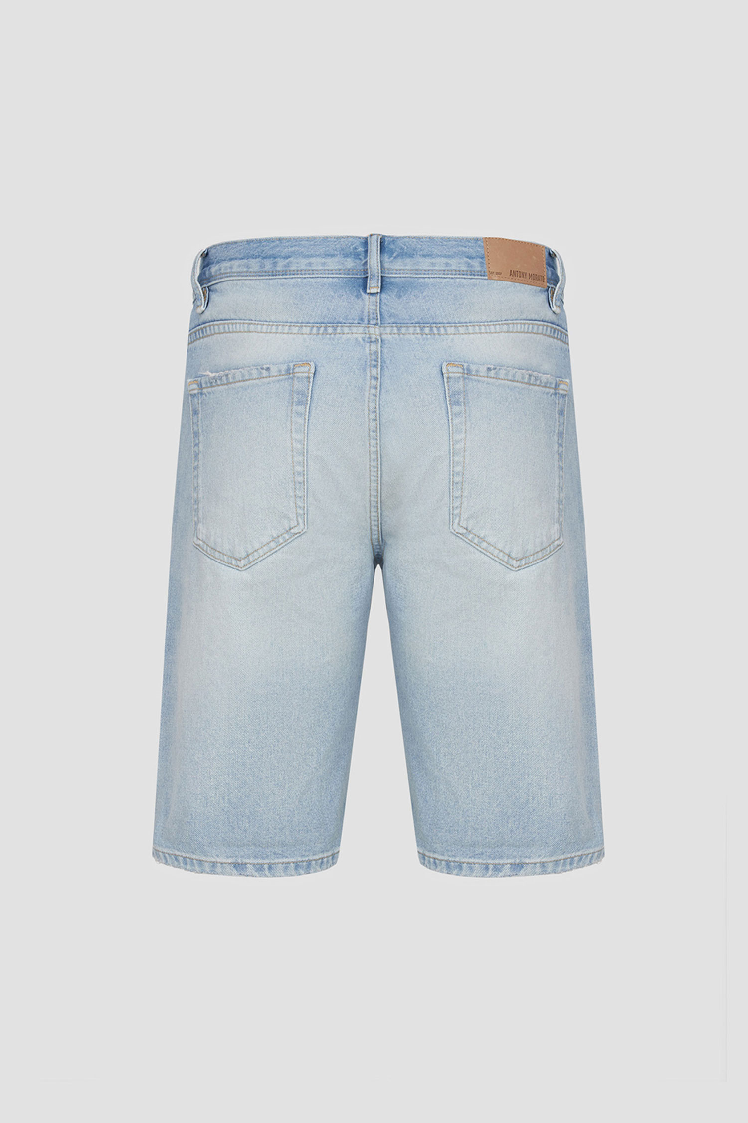 Мужские голубые джинсовые шорты Antony Morato MMDS00076.FA750461;7000