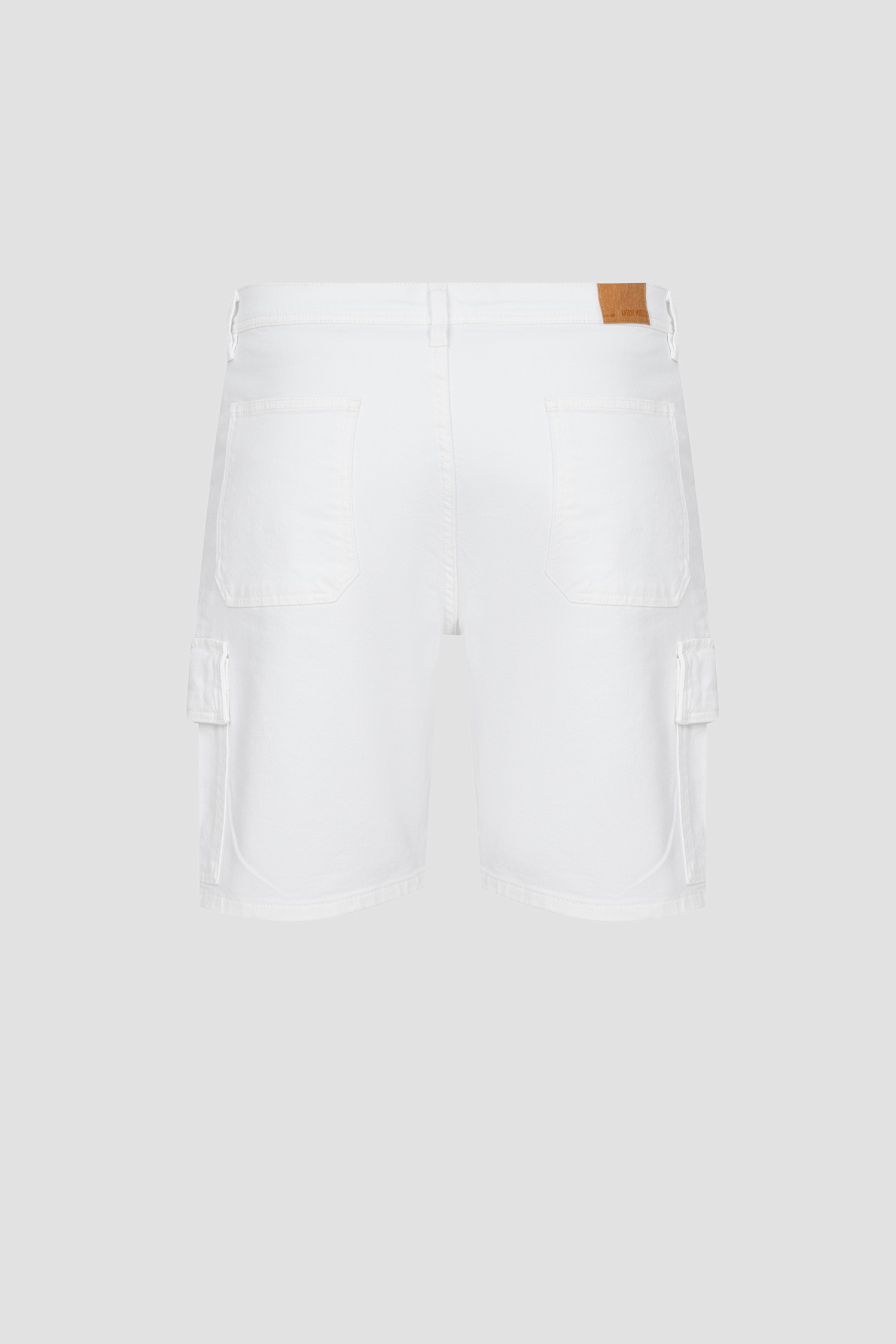 Мужские белые джинсовые шорты Antony Morato MMDS00078.FA800150;1000