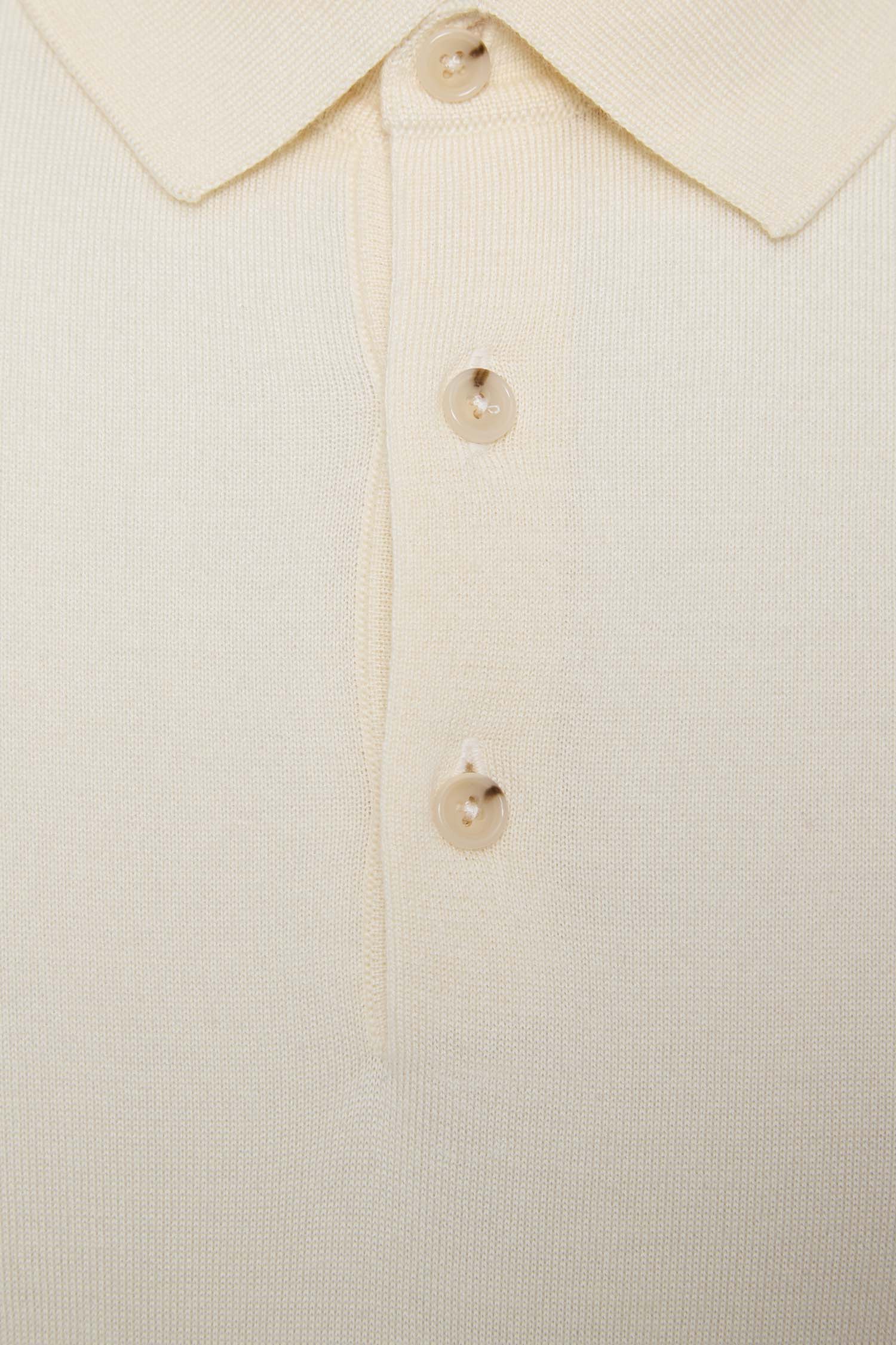 Мужское белое шерстяное поло BOSS 50544809;118